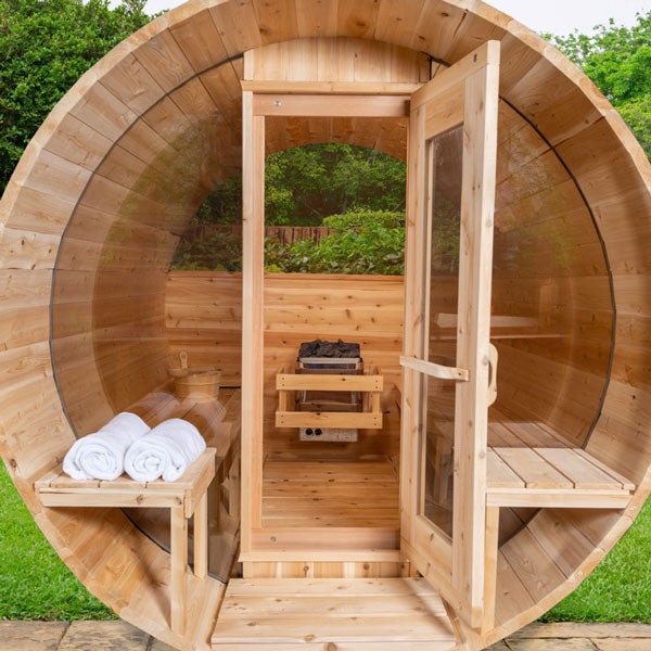 Tranquility MP Barrel Sauna Electric Heated