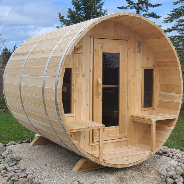 CT Tranquility Barrel Sauna Wood Burning