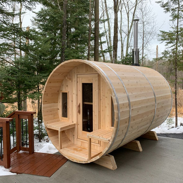 CT Tranquility Barrel Sauna Wood Burning