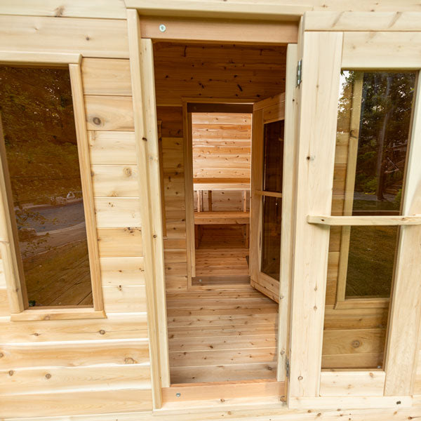 CT Georgian Cabin Sauna with Changeroom Electric Heated