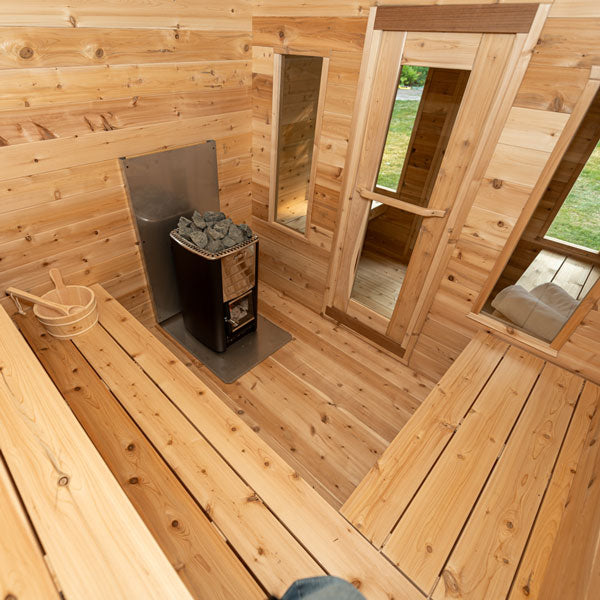 CT Georgian Cabin Sauna with Changeroom Electric Heated