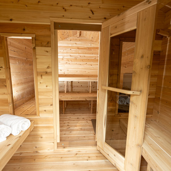 CT Georgian Cabin Sauna with Changeroom Electric Heated