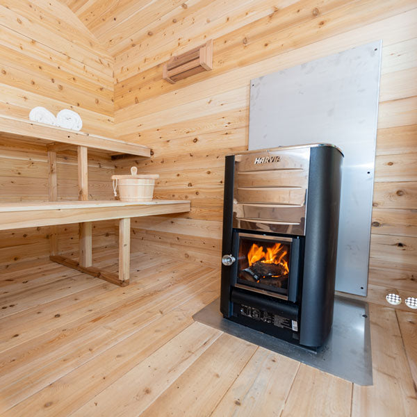 CT Georgian Cabin Sauna Wood Burning