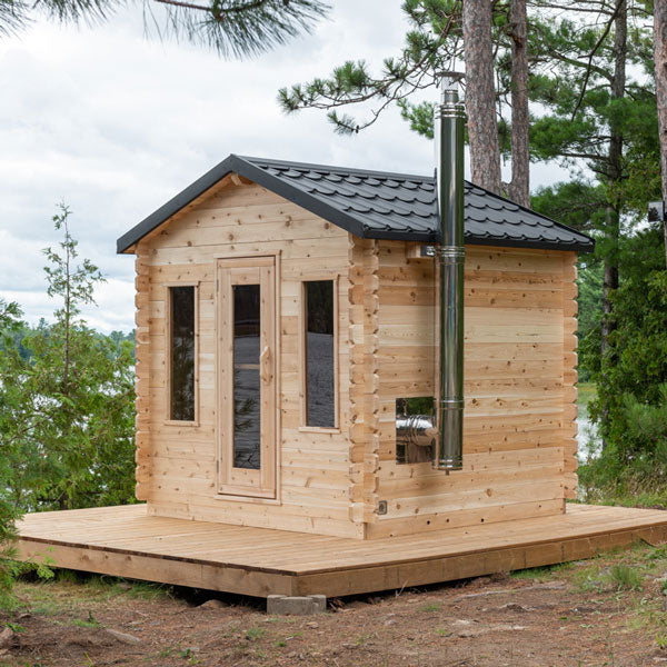 CT Georgian Cabin Sauna Wood Burning