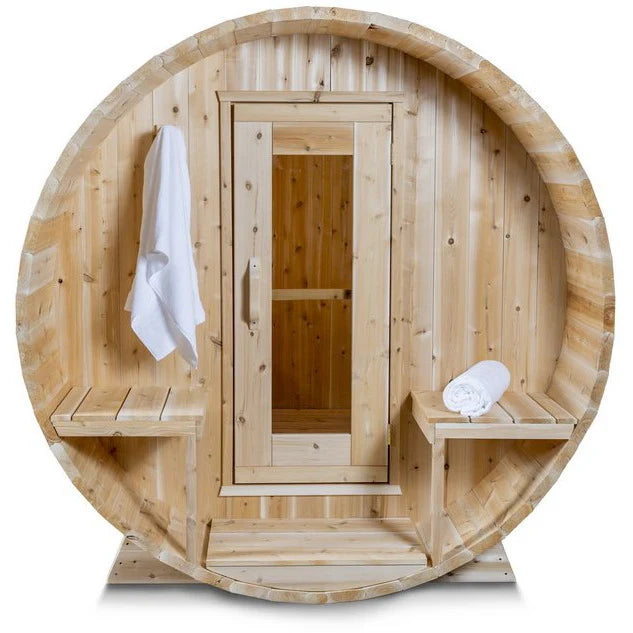 CT Tranquility Barrel Sauna Wood Burning