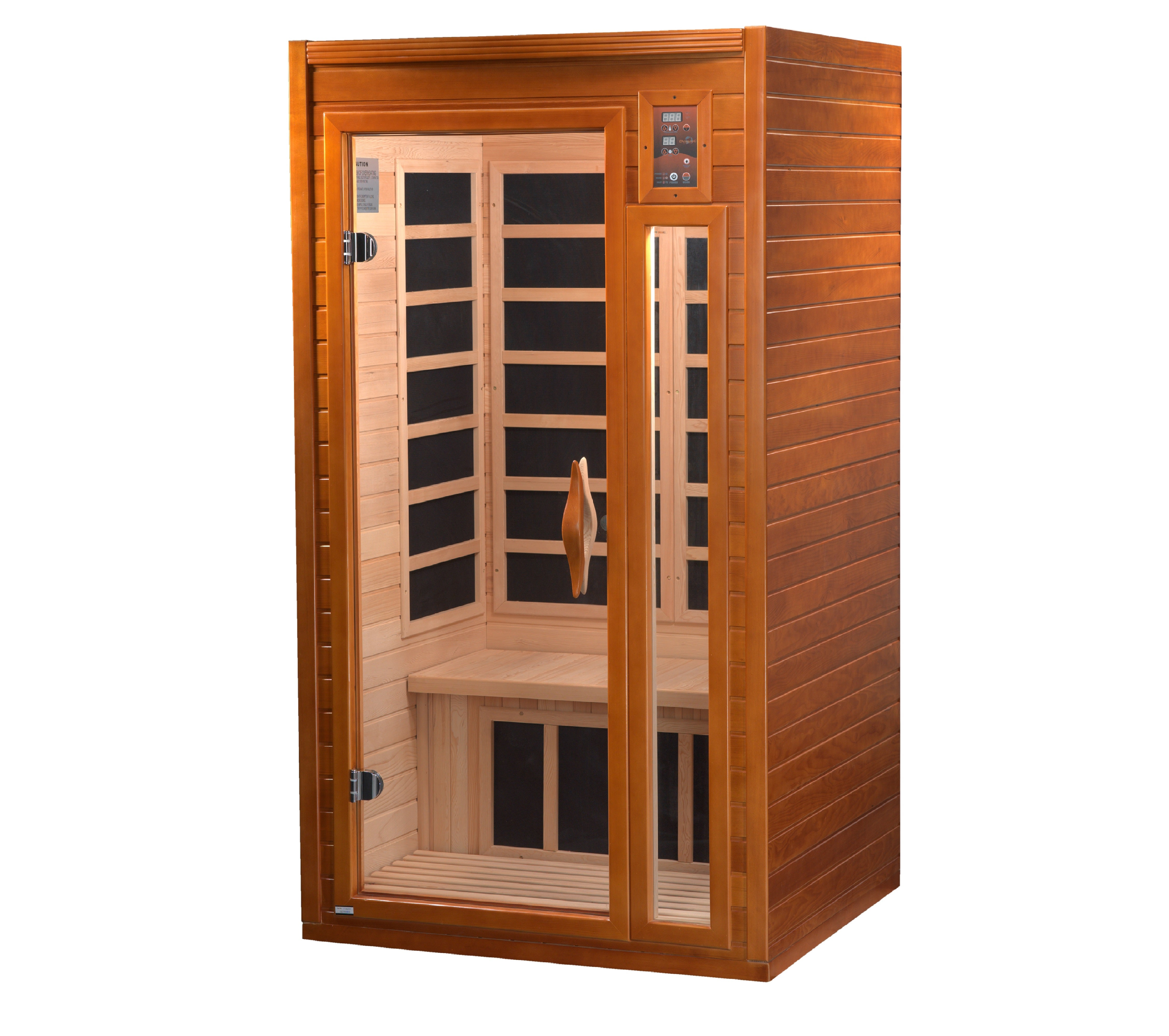 Dynamic Barcelona Elite 1-2-person Ultra Low EMF (Under 3MG) FAR Infrared Sauna (Canadian Hemlock)