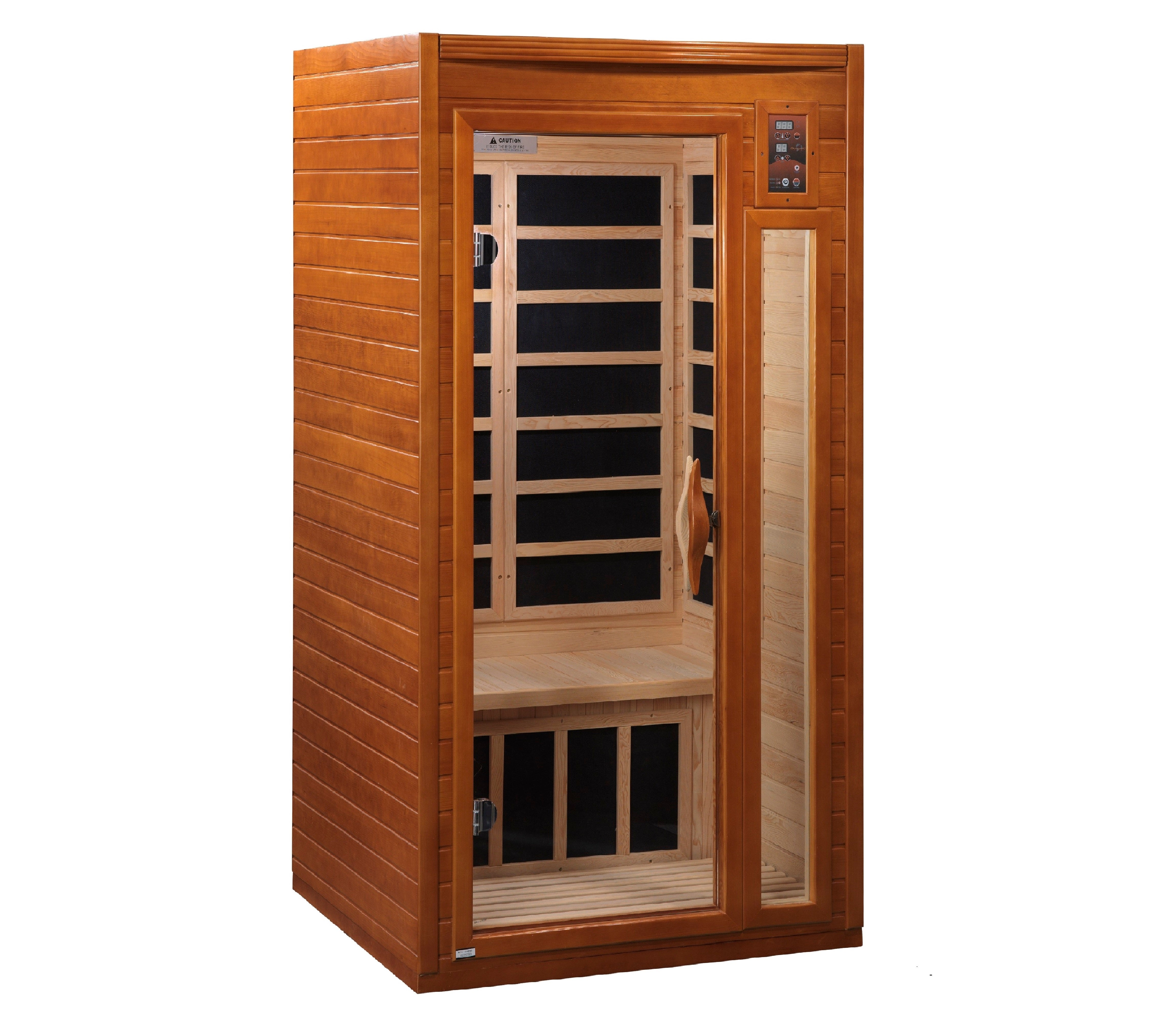 Dynamic Barcelona Elite 1-2-person Ultra Low EMF (Under 3MG) FAR Infrared Sauna (Canadian Hemlock)