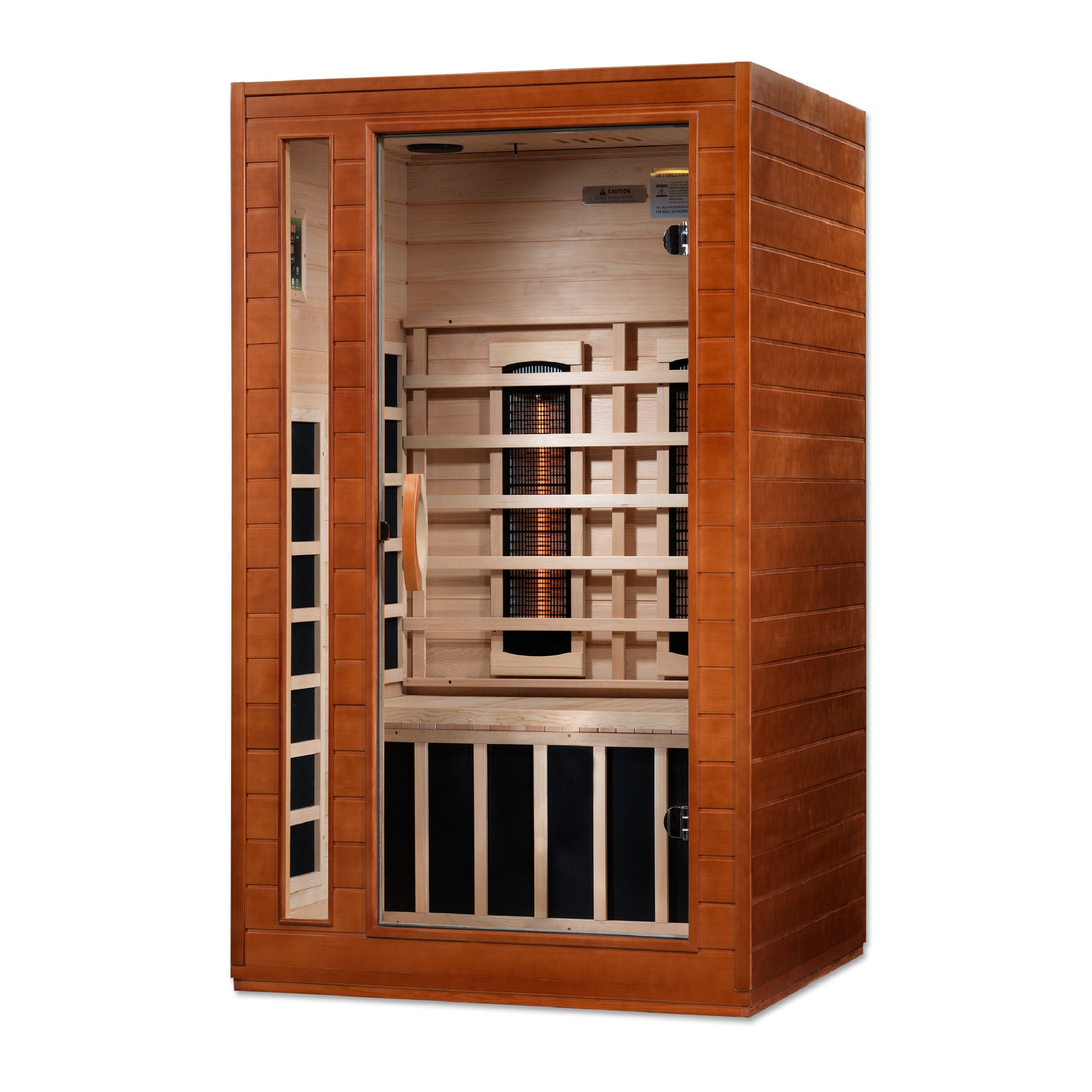 Dynamic Cardoba 2-Person Full Spectrum Near Zero EMF (Under 2MG) FAR Infrared Sauna (Canadian Hemlock)