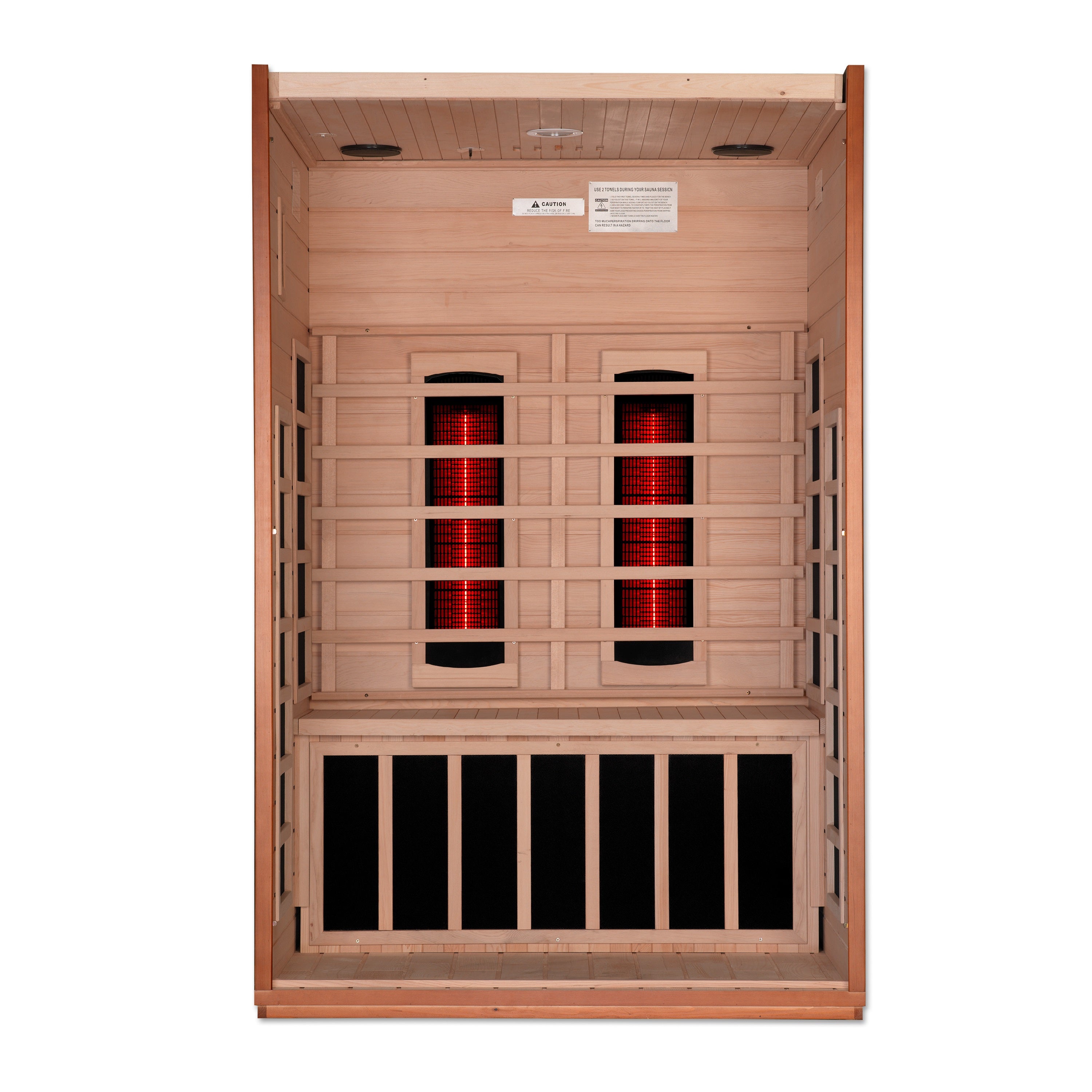 Dynamic Cardoba 2-Person Full Spectrum Near Zero EMF (Under 2MG) FAR Infrared Sauna (Canadian Hemlock)