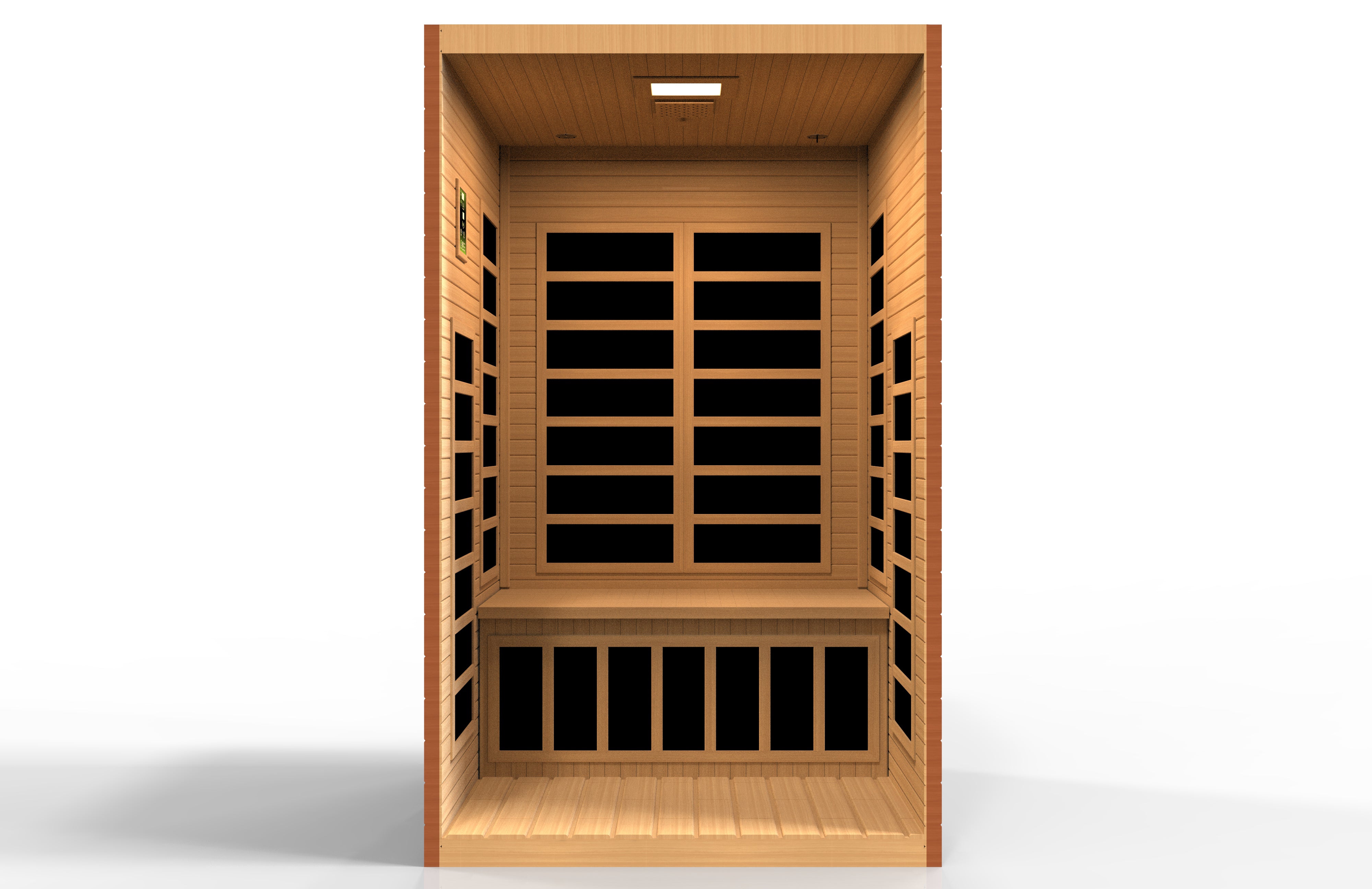 Dynamic Santiago Elite 2-person Ultra Low EMF (Under 3MG) FAR Infrared Sauna (Canadian Hemlock)