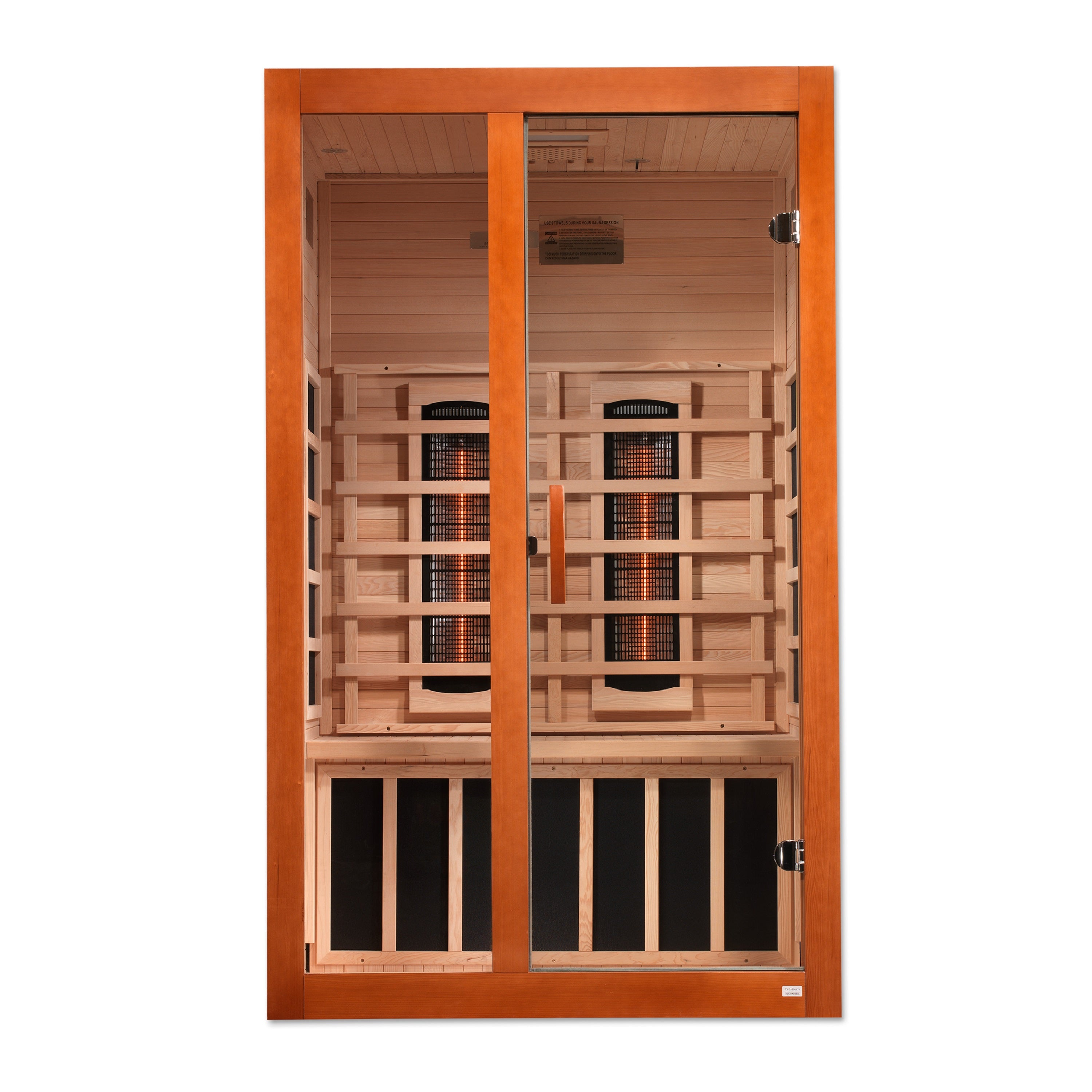 Dynamic Santiago 2-Person Full Spectrum Near Zero EMF (Under 2MG) FAR Infrared Sauna (Canadian Hemlock)