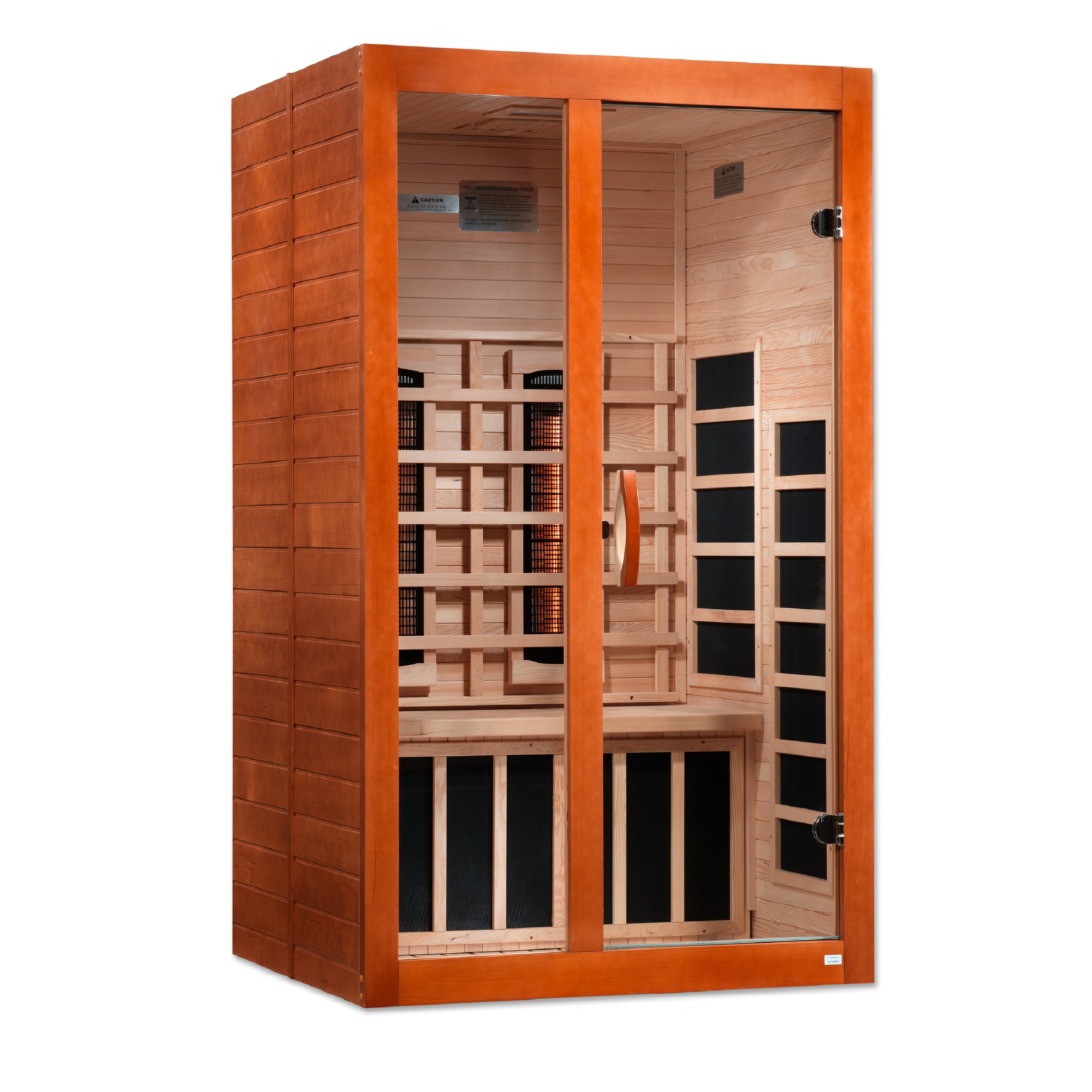 Dynamic Santiago 2-Person Full Spectrum Near Zero EMF (Under 2MG) FAR Infrared Sauna (Canadian Hemlock)