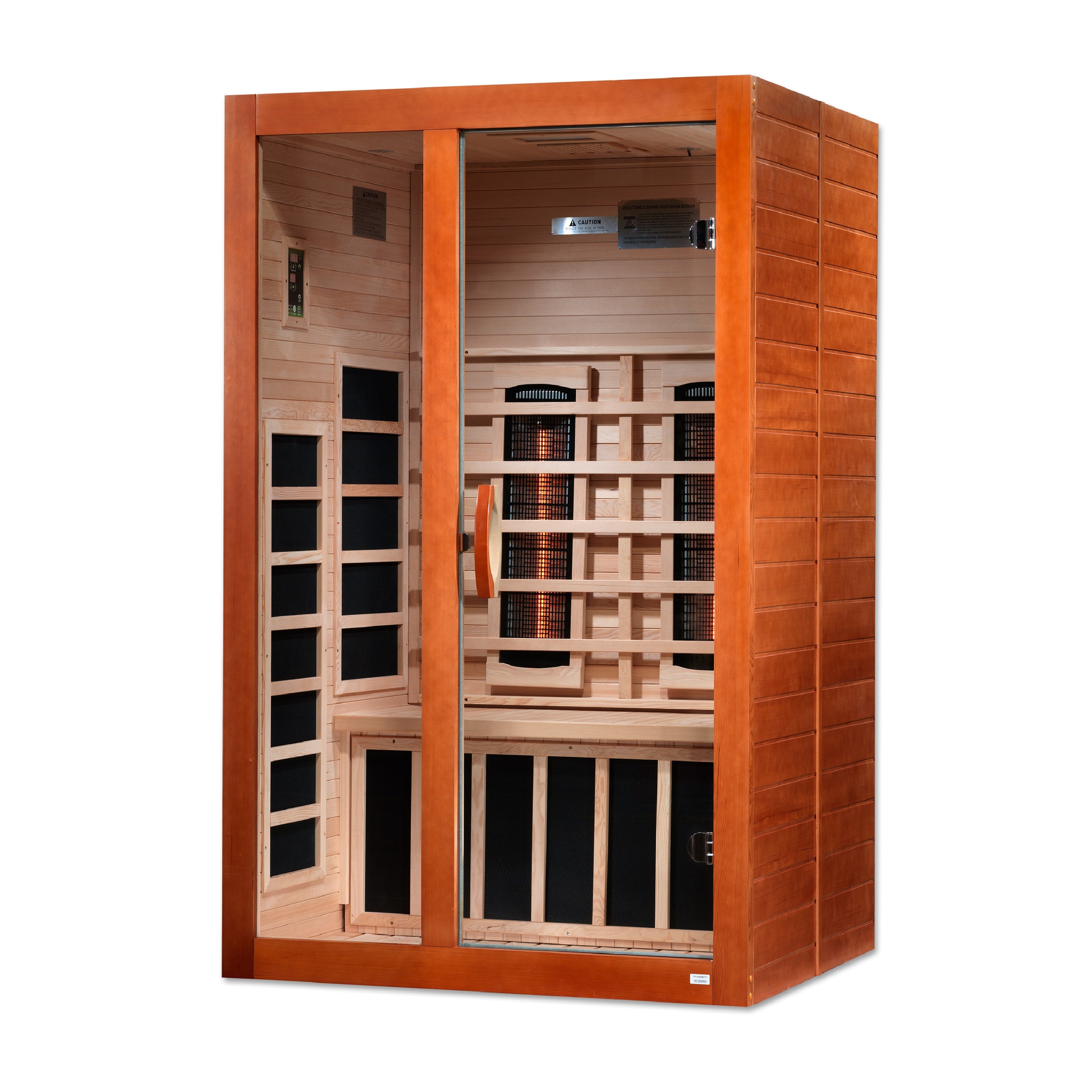 Dynamic Santiago 2-Person Full Spectrum Near Zero EMF (Under 2MG) FAR Infrared Sauna (Canadian Hemlock)