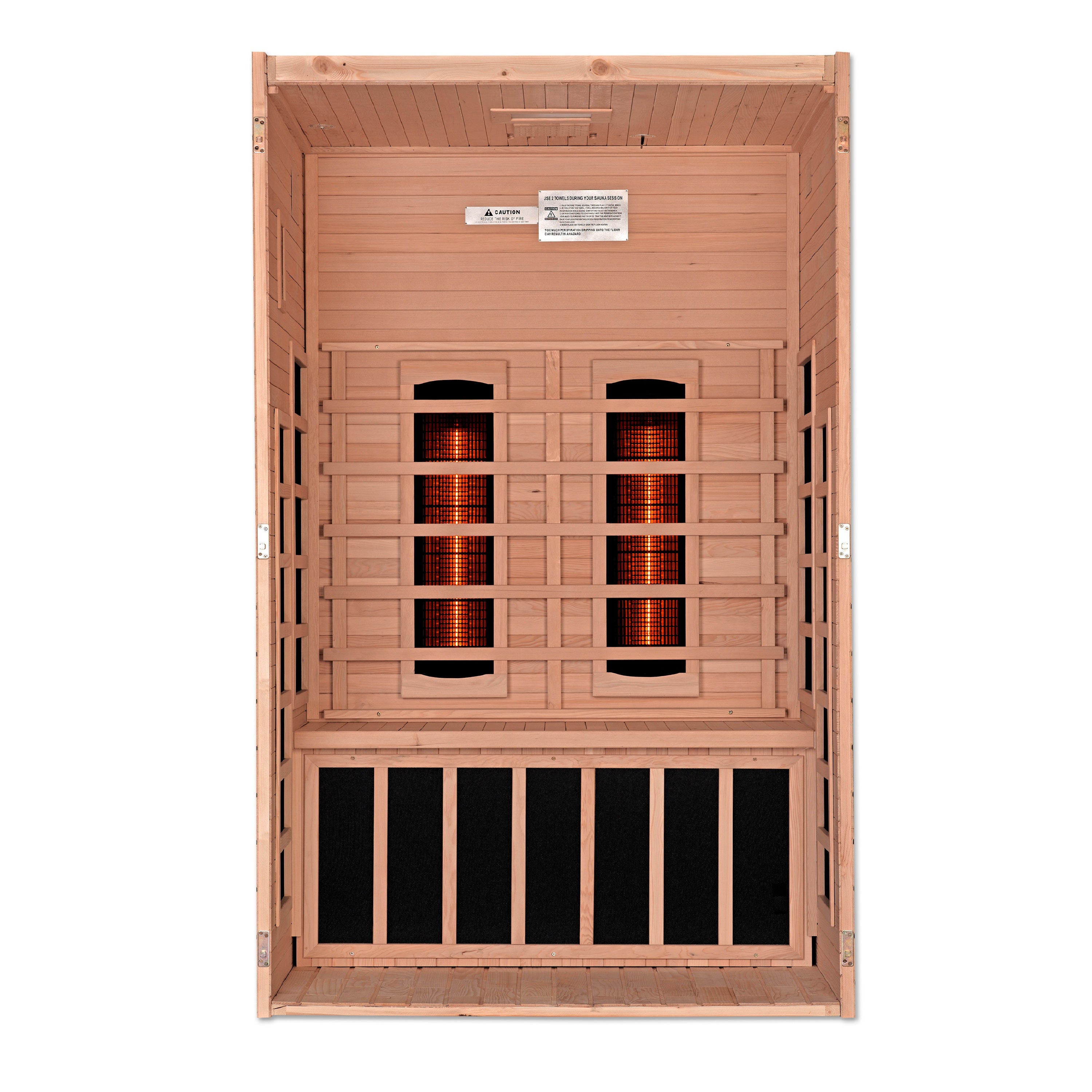 Dynamic Santiago 2-Person Full Spectrum Near Zero EMF (Under 2MG) FAR Infrared Sauna (Canadian Hemlock)