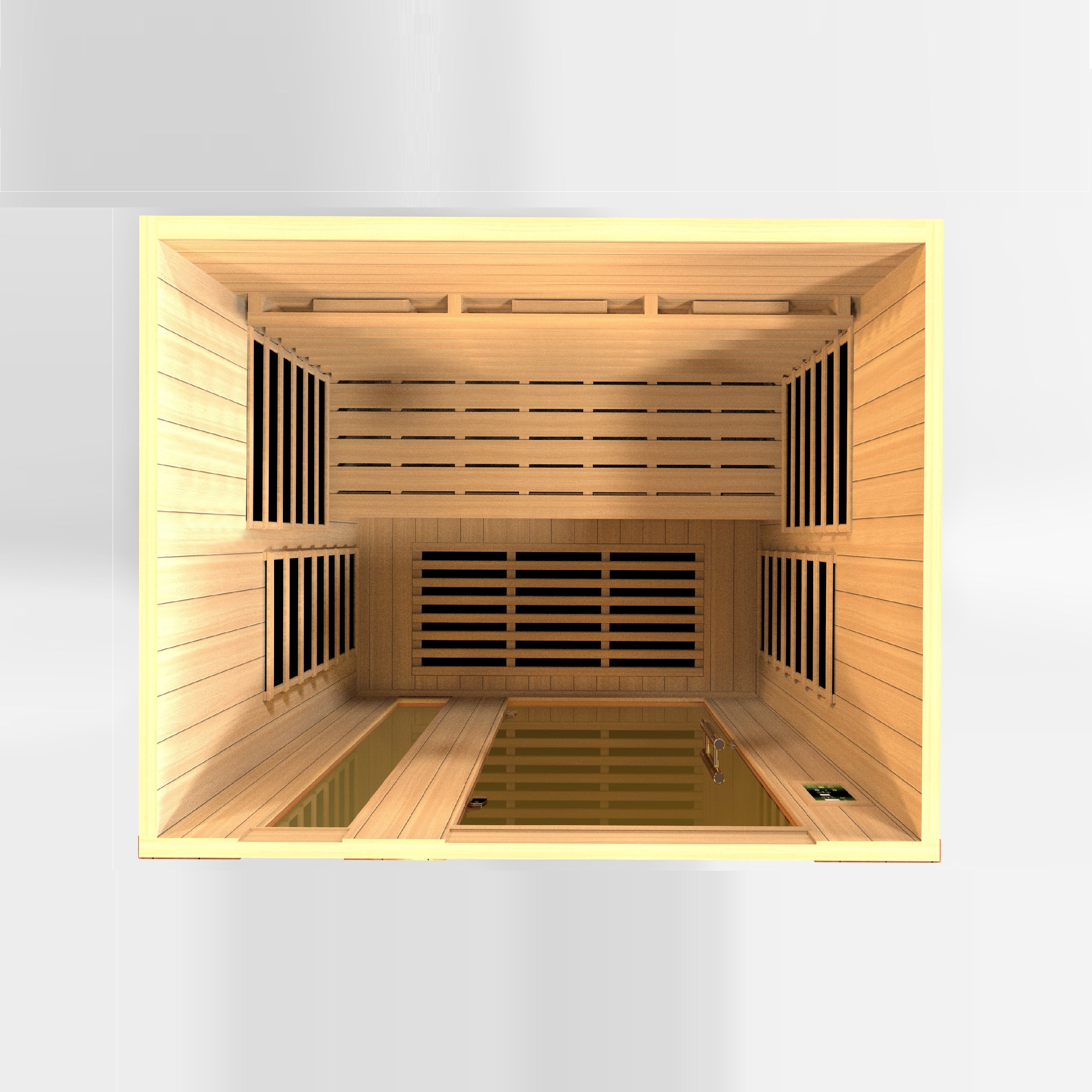 Dynamic Lugano 3-Person Full Spectrum Near Zero EMF (Under 2MG) FAR Infrared Sauna (Canadian Hemlock)