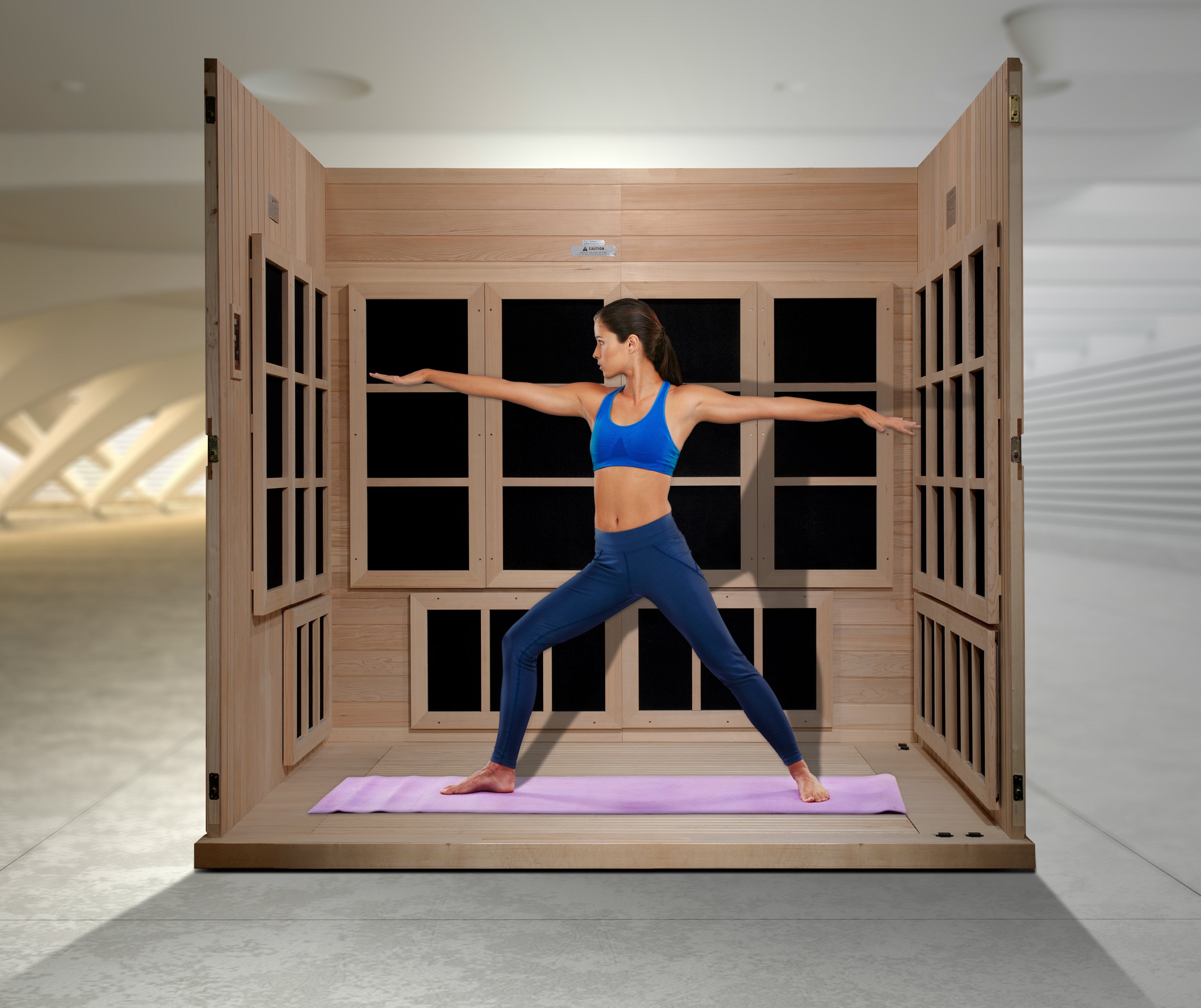 Golden Designs Catalonia 8-person PureTech™ Near Zero EMF (Under 2MG) FAR Infrared Sauna (Canadian Hemlock)