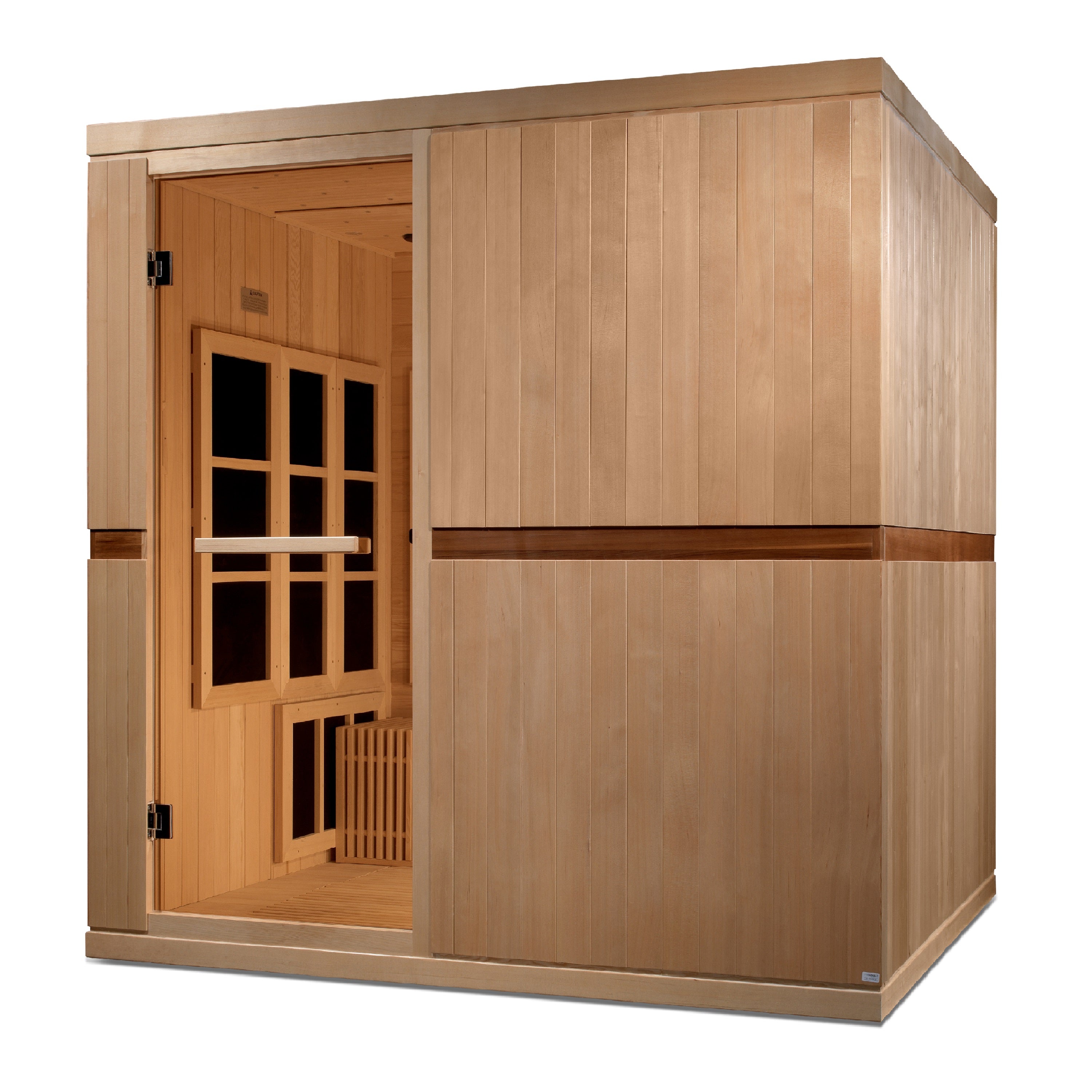 Golden Designs Catalonia 8-person PureTech™ Near Zero EMF (Under 2MG) FAR Infrared Sauna (Canadian Hemlock)