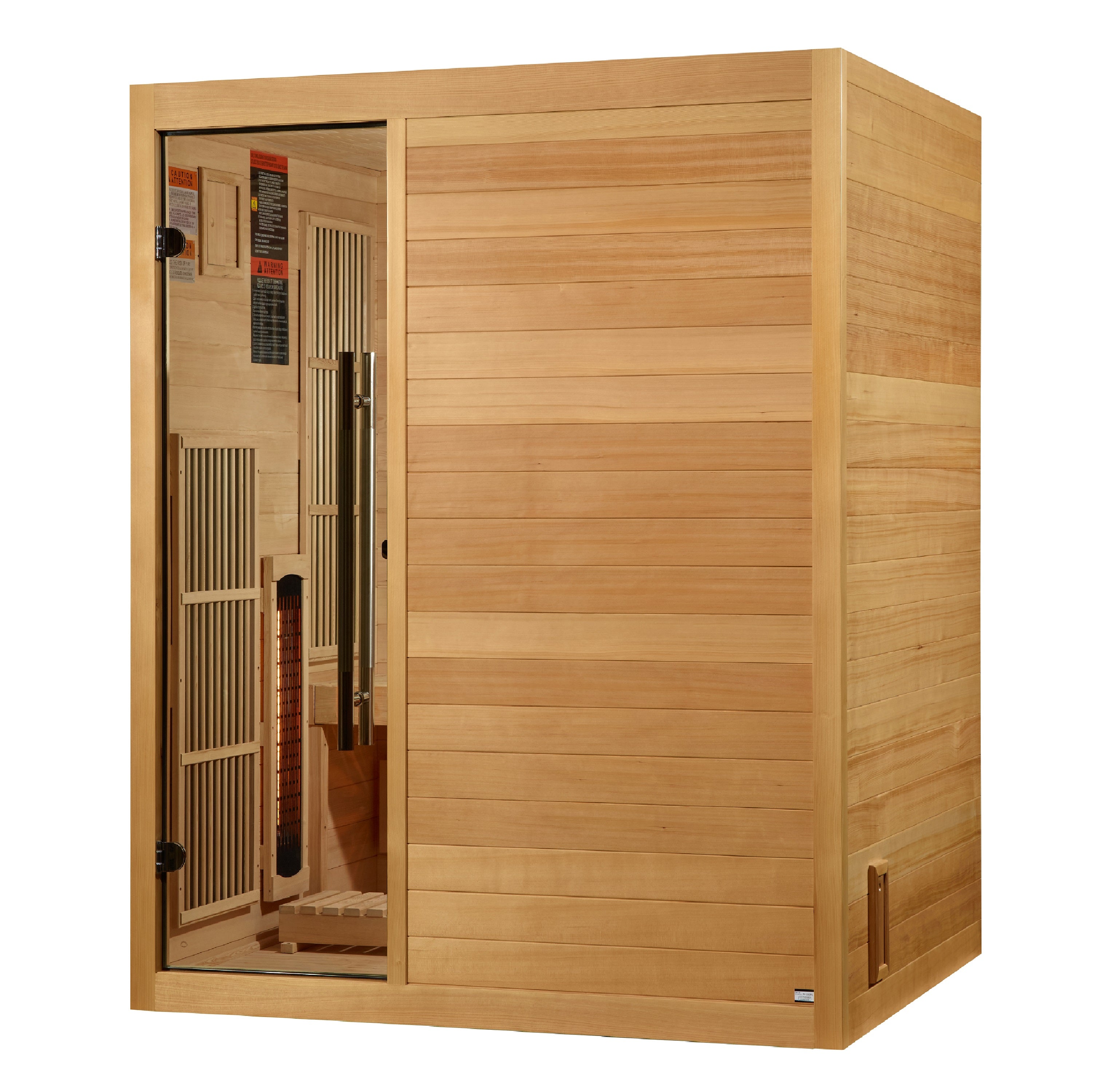 Golden Designs 2025 Soria 3 Per Hybrid Sauna (Indoor). Full Spectrum and Harvia Traditional Stove