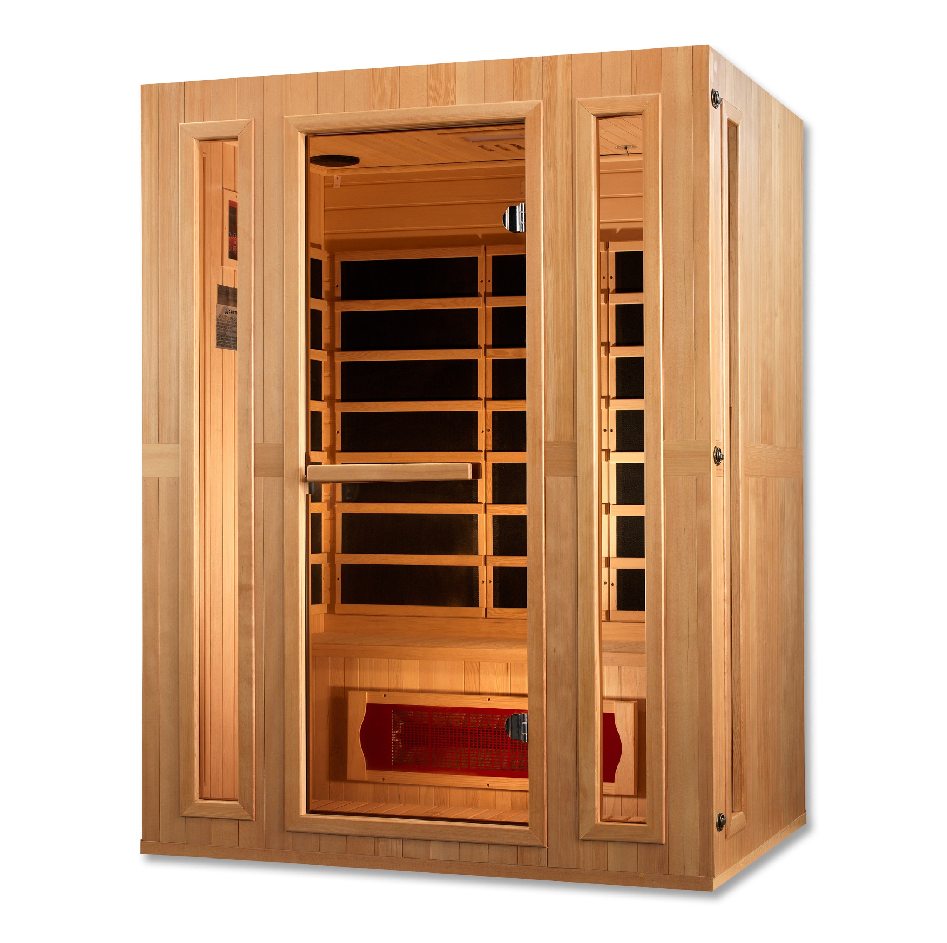 Maxxus 3-Person Low EMF (Under 8MG) FAR Infrared Sauna (Canadian Hemlock)