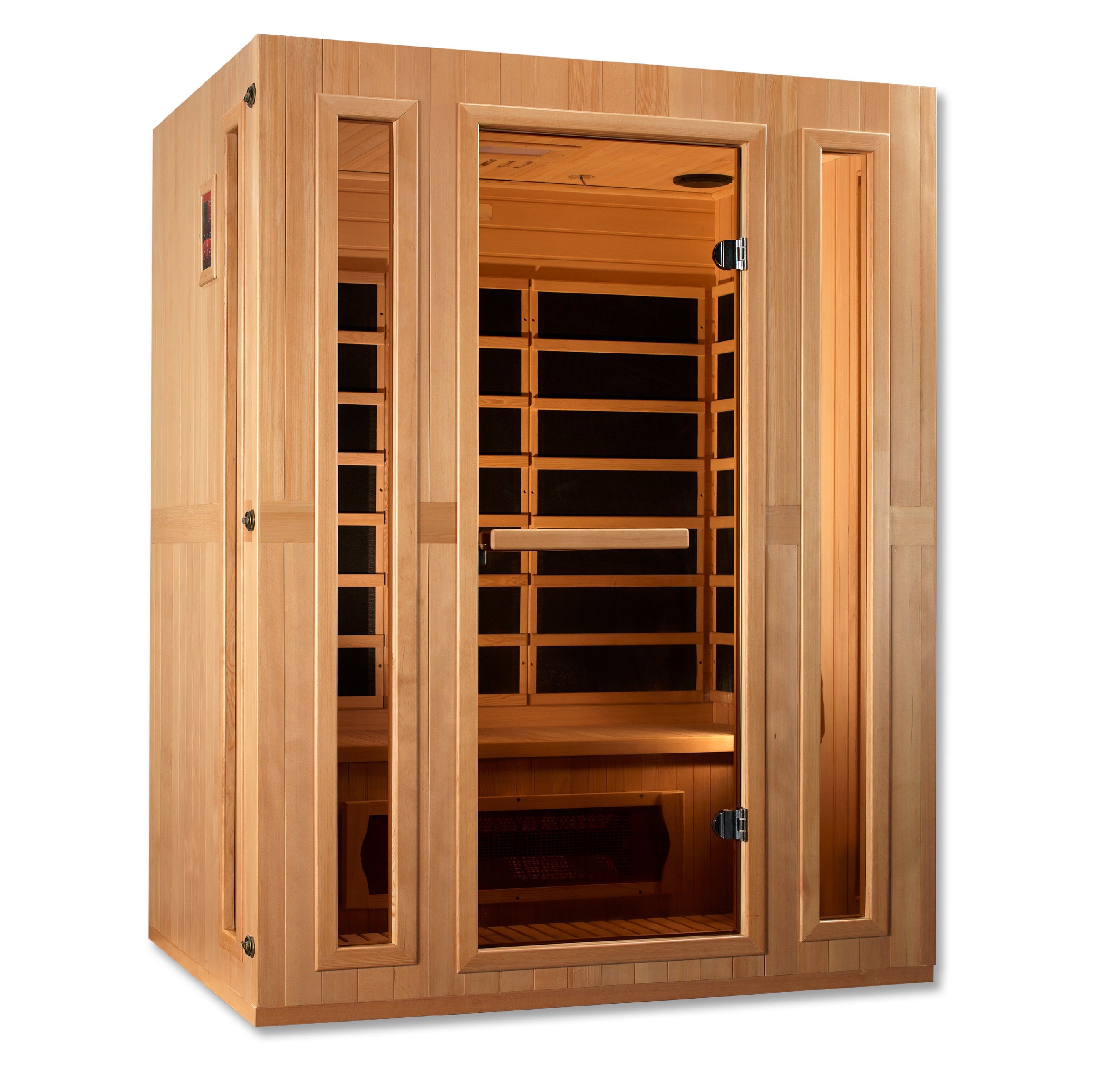 Maxxus 3-Person Low EMF (Under 8MG) FAR Infrared Sauna (Canadian Hemlock)