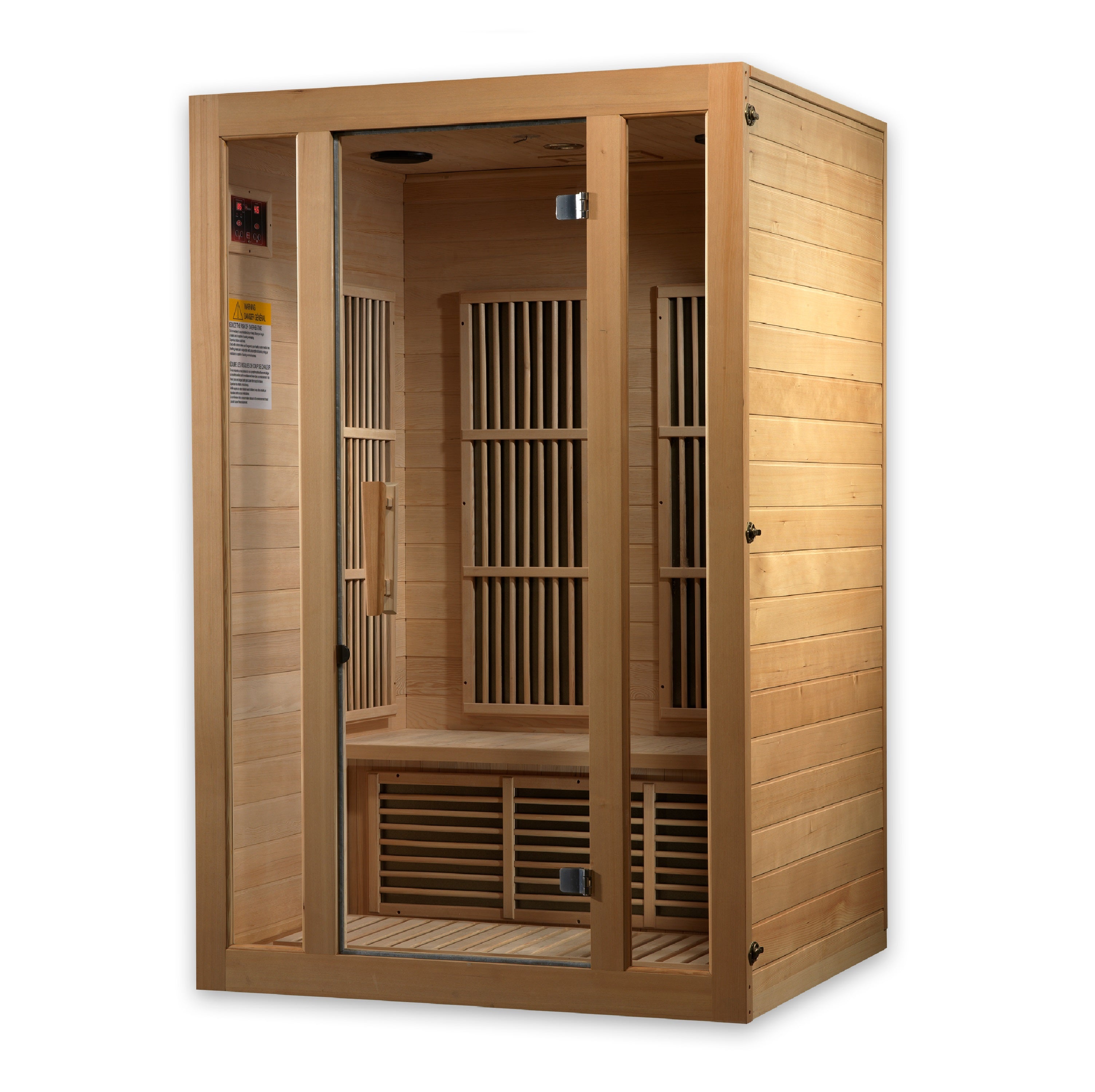 Maxxus Seattle 2-Person Near Zero EMF (Under 2MG) FAR Infrared Sauna (Canadian Hemlock)