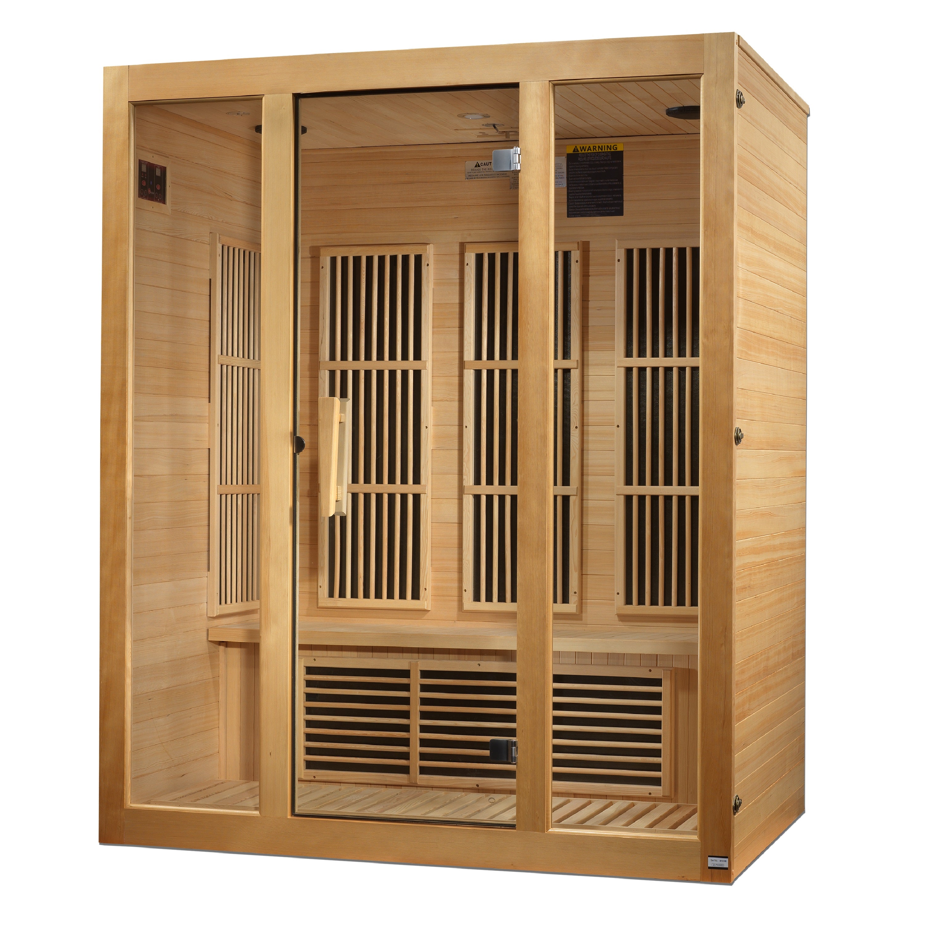 Maxxus Bellevue 3-Person Near Zero EMF (Under 2MG) FAR Infrared Sauna (Canadian Hemlock)