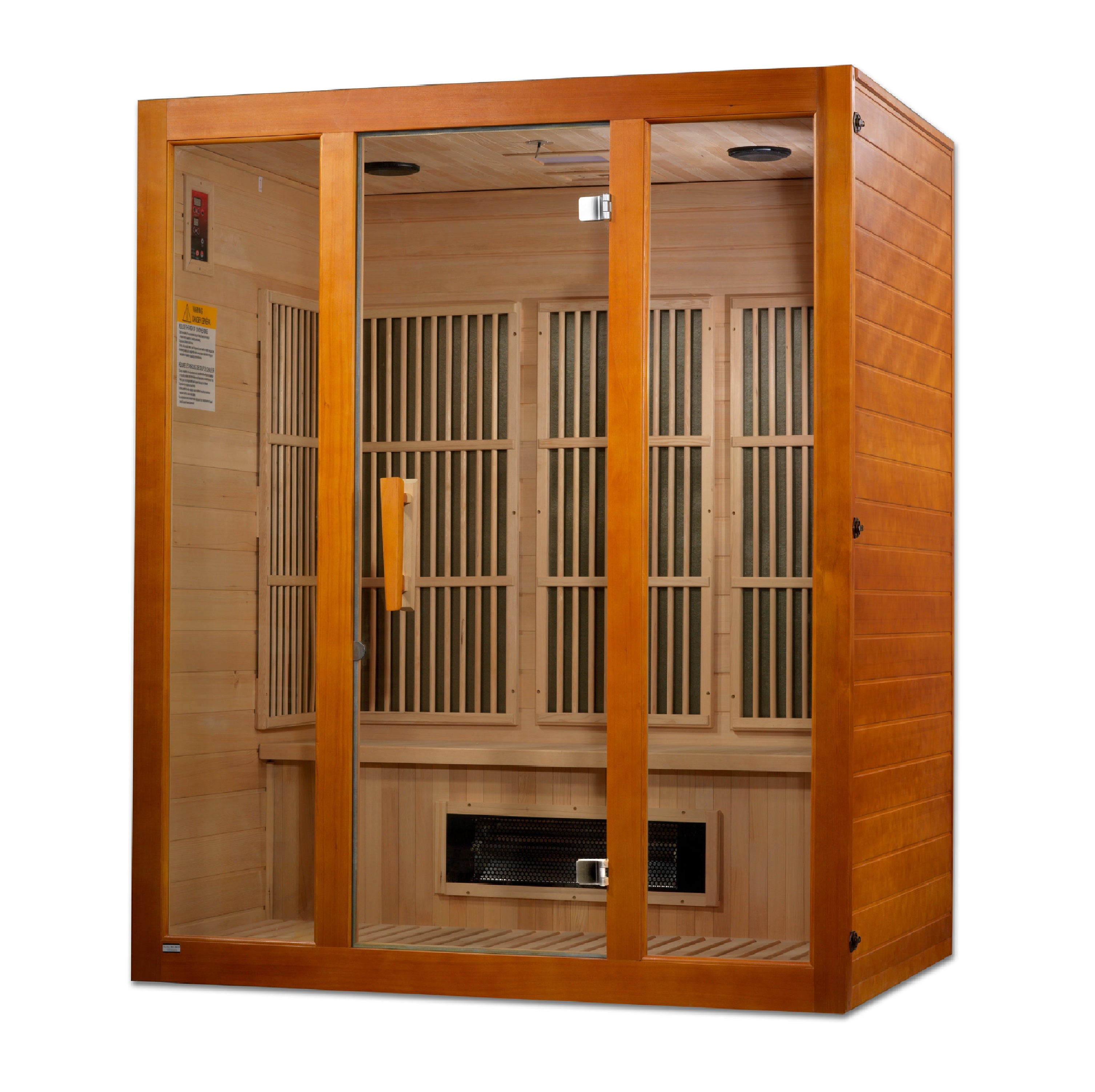 Maxxus 3-Person Low EMF (Under 8MG) FAR Infrared Sauna (Canadian Hemlock)