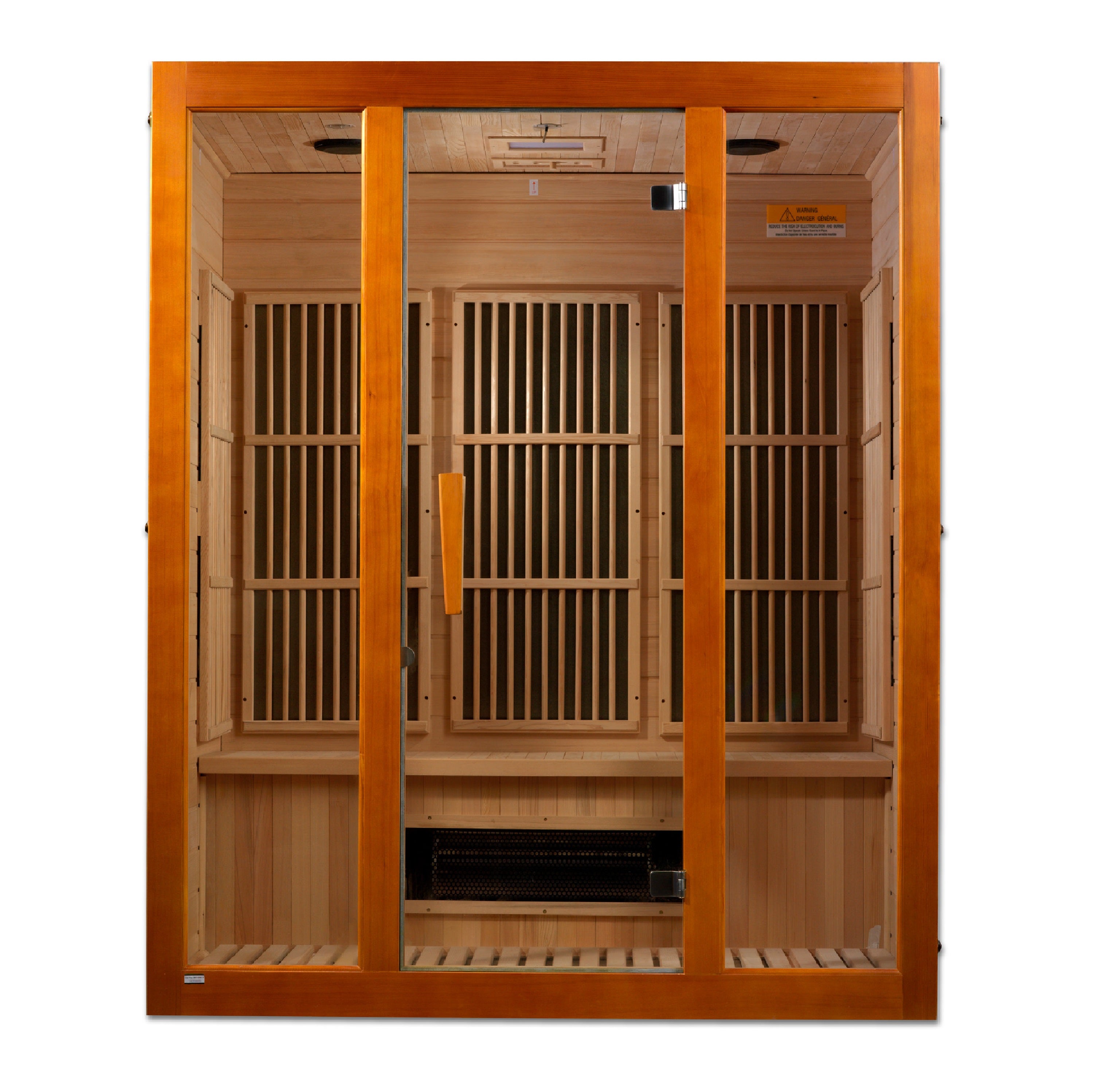 Maxxus 3-Person Low EMF (Under 8MG) FAR Infrared Sauna (Canadian Hemlock)