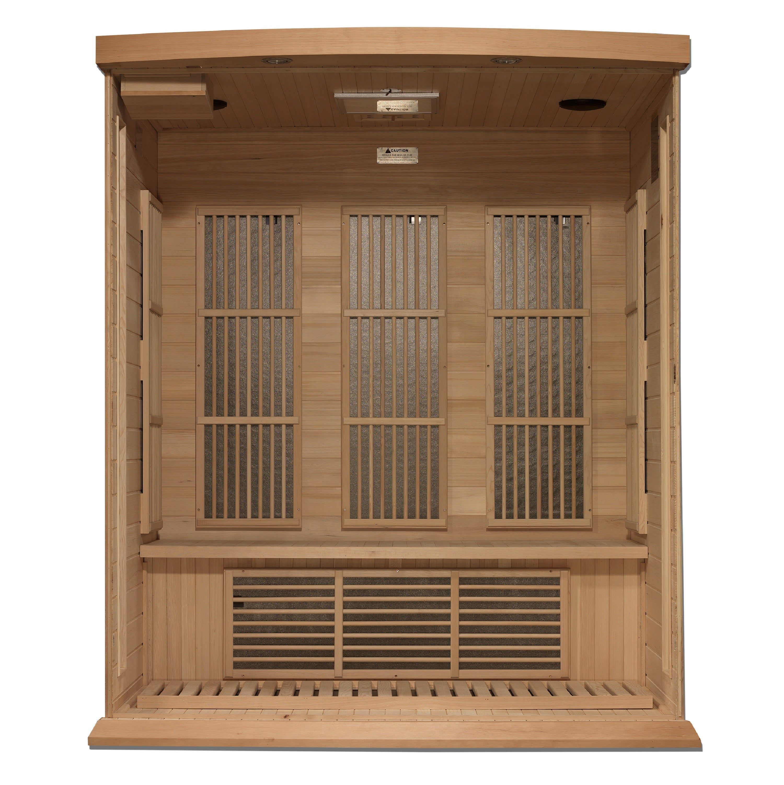 Maxxus 3-Person Near Zero EMF (Under 2MG) FAR Infrared Sauna (Canadian Hemlock)