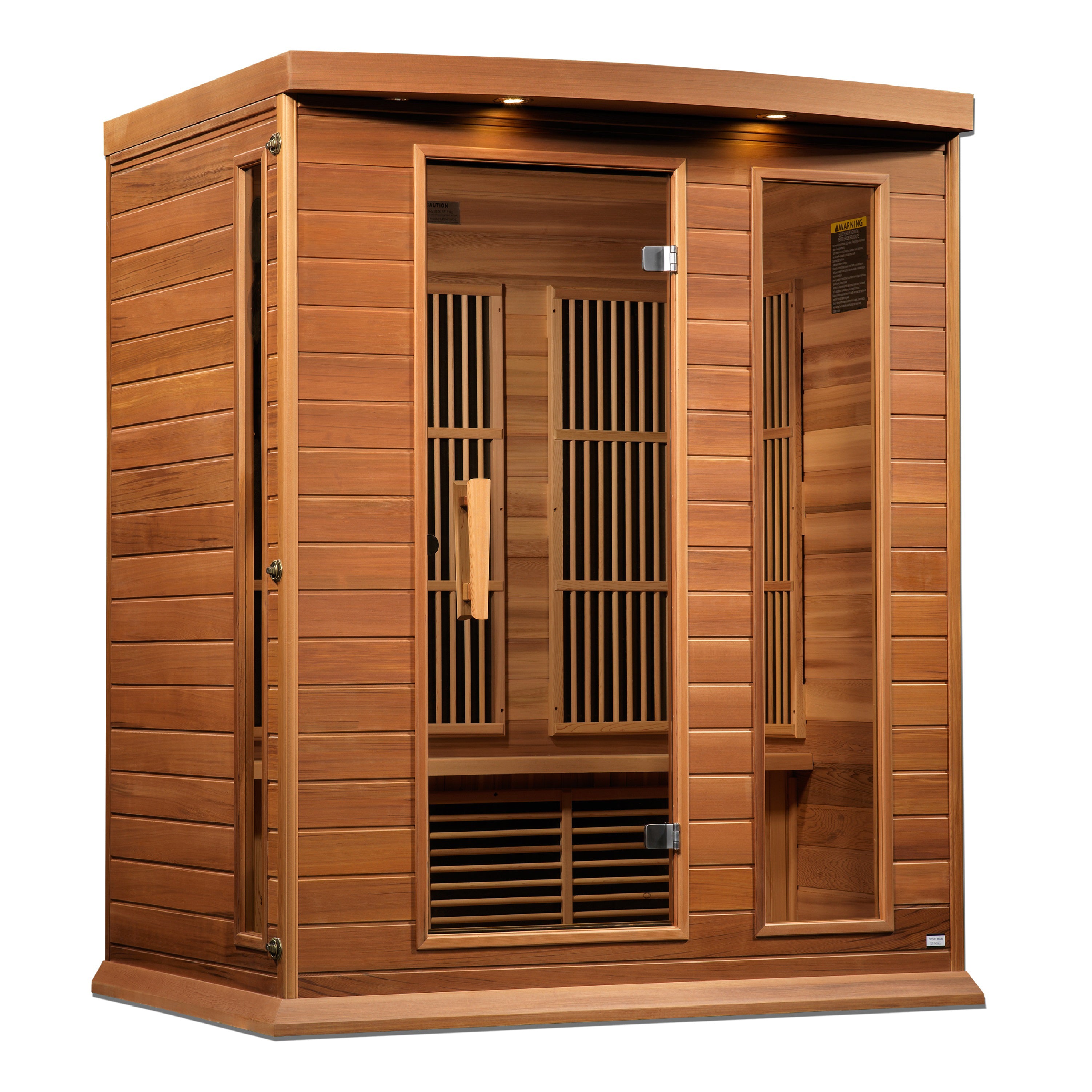 Maxxus 3-Person Near Zero EMF (Under 2MG) FAR Infrared Sauna (Canadian Red Cedar)