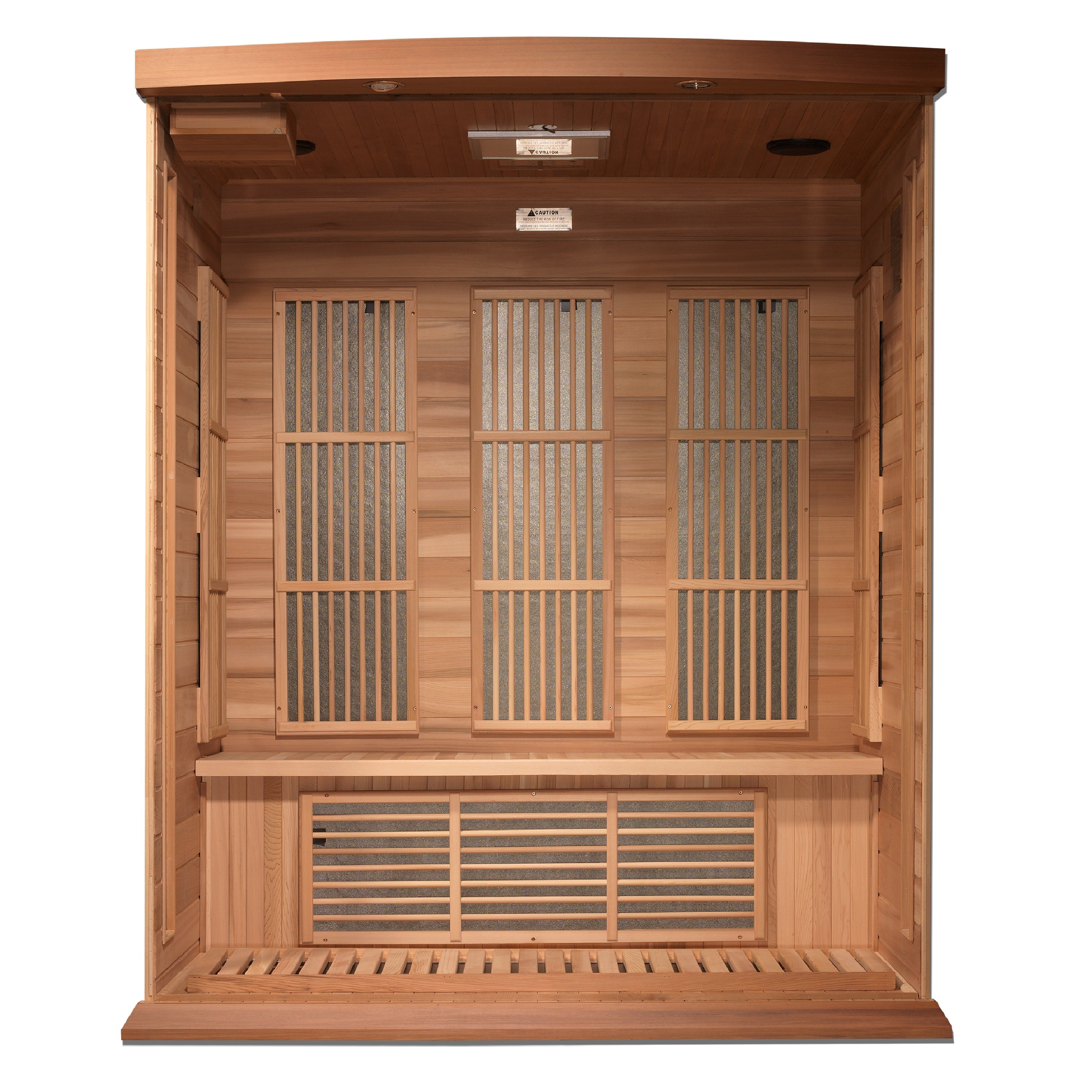 Maxxus 3-Person Near Zero EMF (Under 2MG) FAR Infrared Sauna (Canadian Red Cedar)