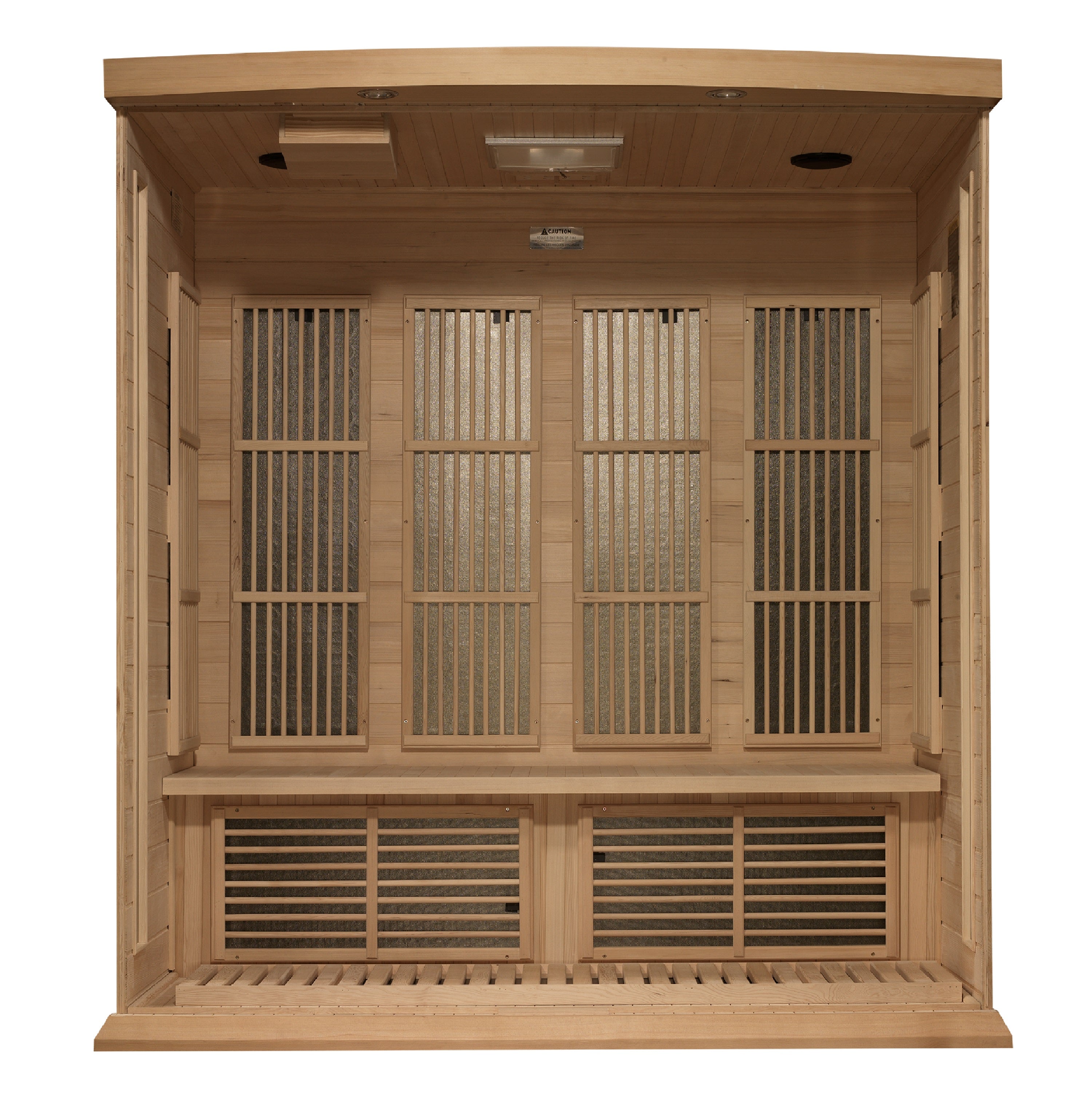 Maxxus 4-Person Near Zero EMF (Under 2MG) FAR Infrared Sauna (Canadian Hemlock)