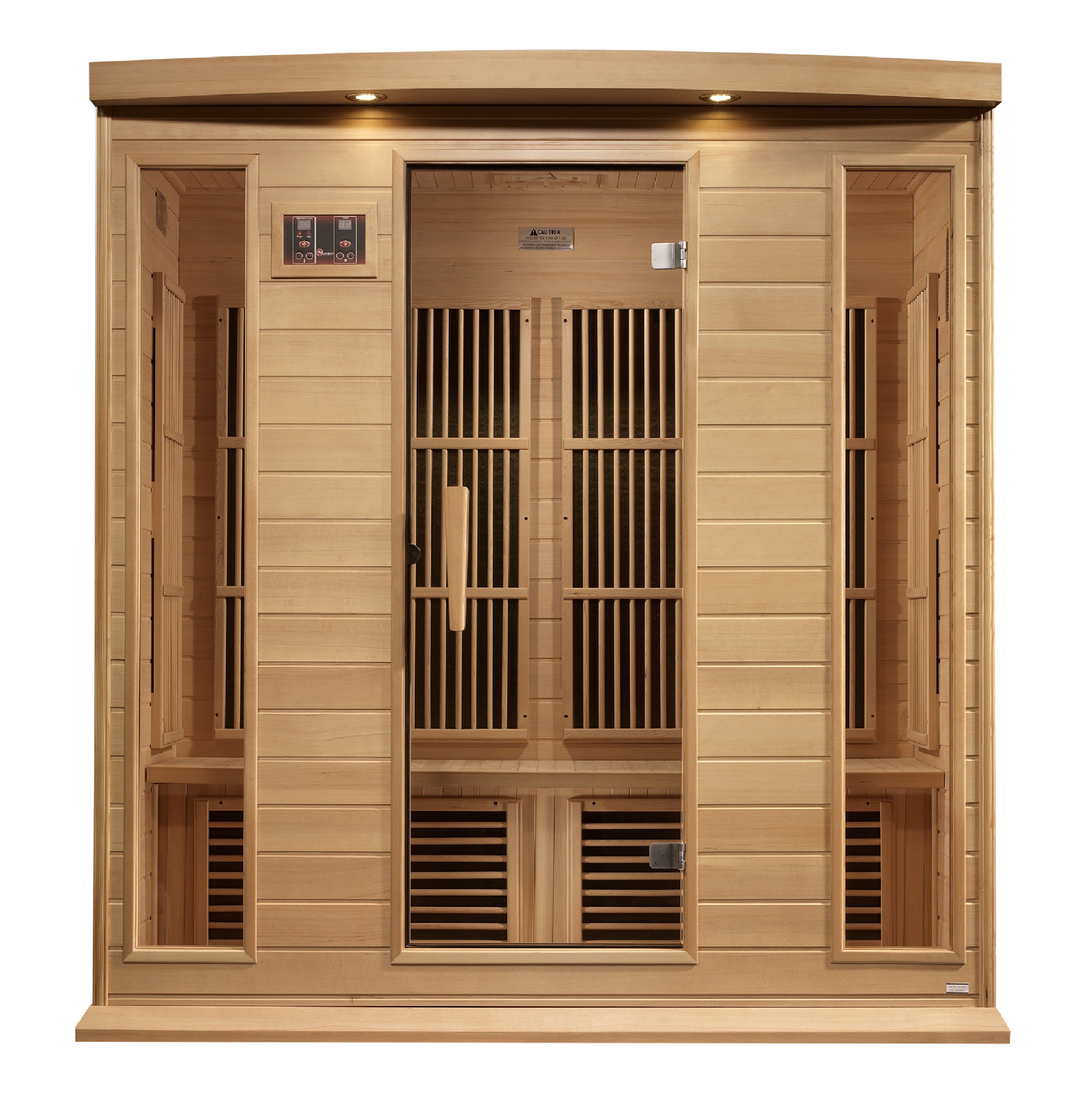 Maxxus 4-Person Near Zero EMF (Under 2MG) FAR Infrared Sauna (Canadian Hemlock)