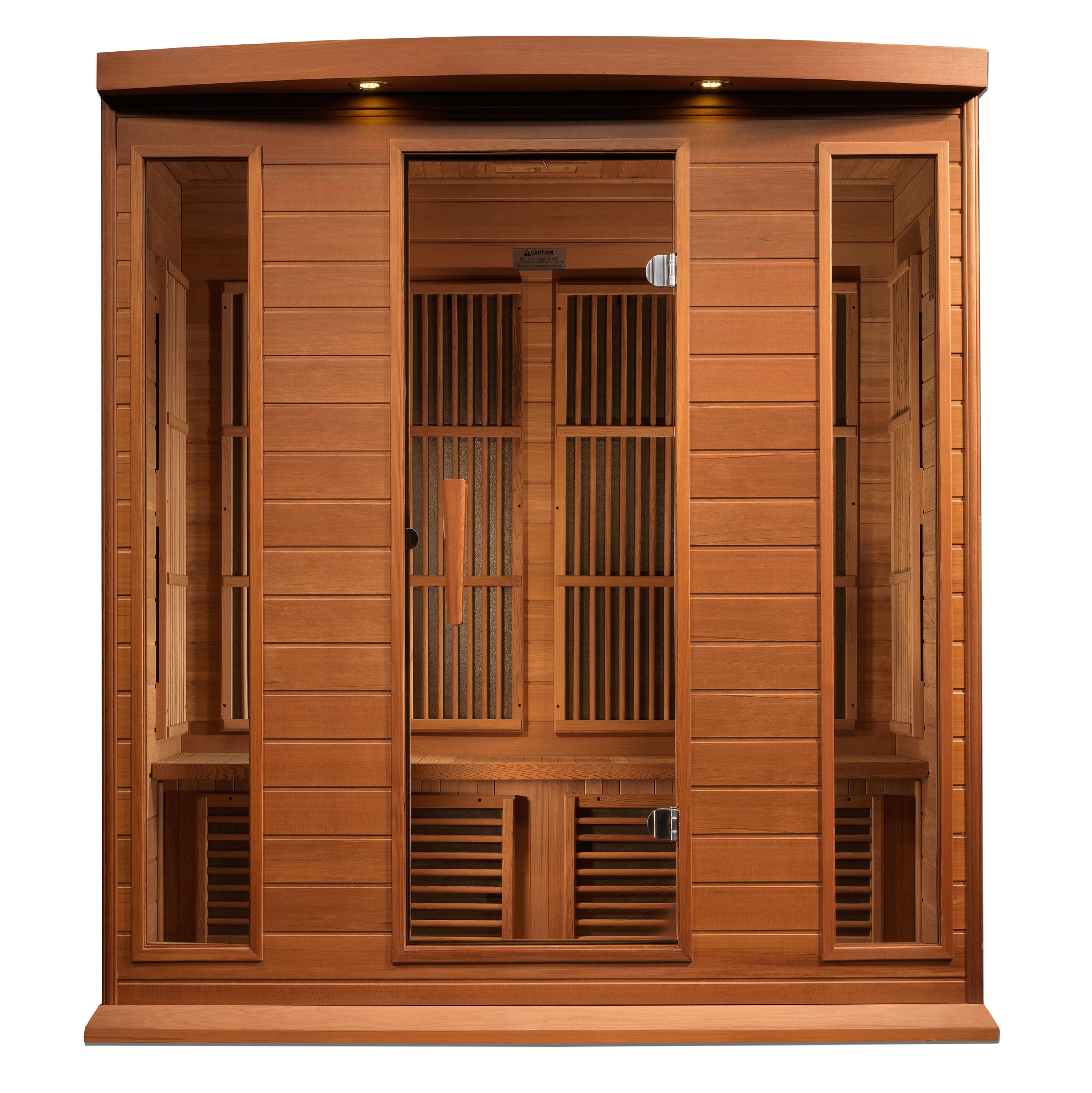 Maxxus 4-Person Near Zero EMF (Under 2MG) FAR Infrared Sauna (Canadian Red Cedar)