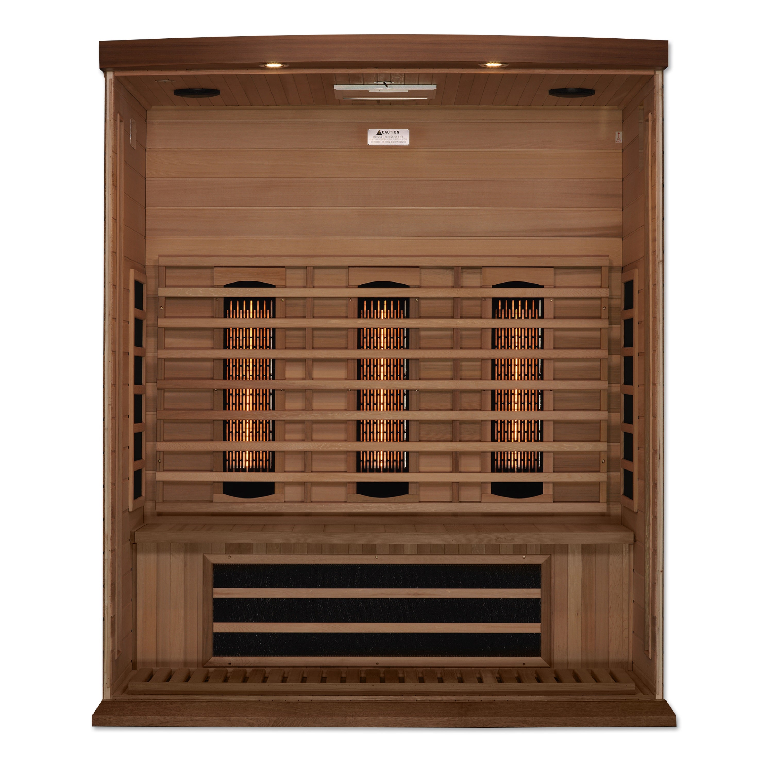 Maxxus 3-Person Full Spectrum Near Zero EMF (Under 2MG) FAR Infrared Sauna (Canadian Red Cedar)