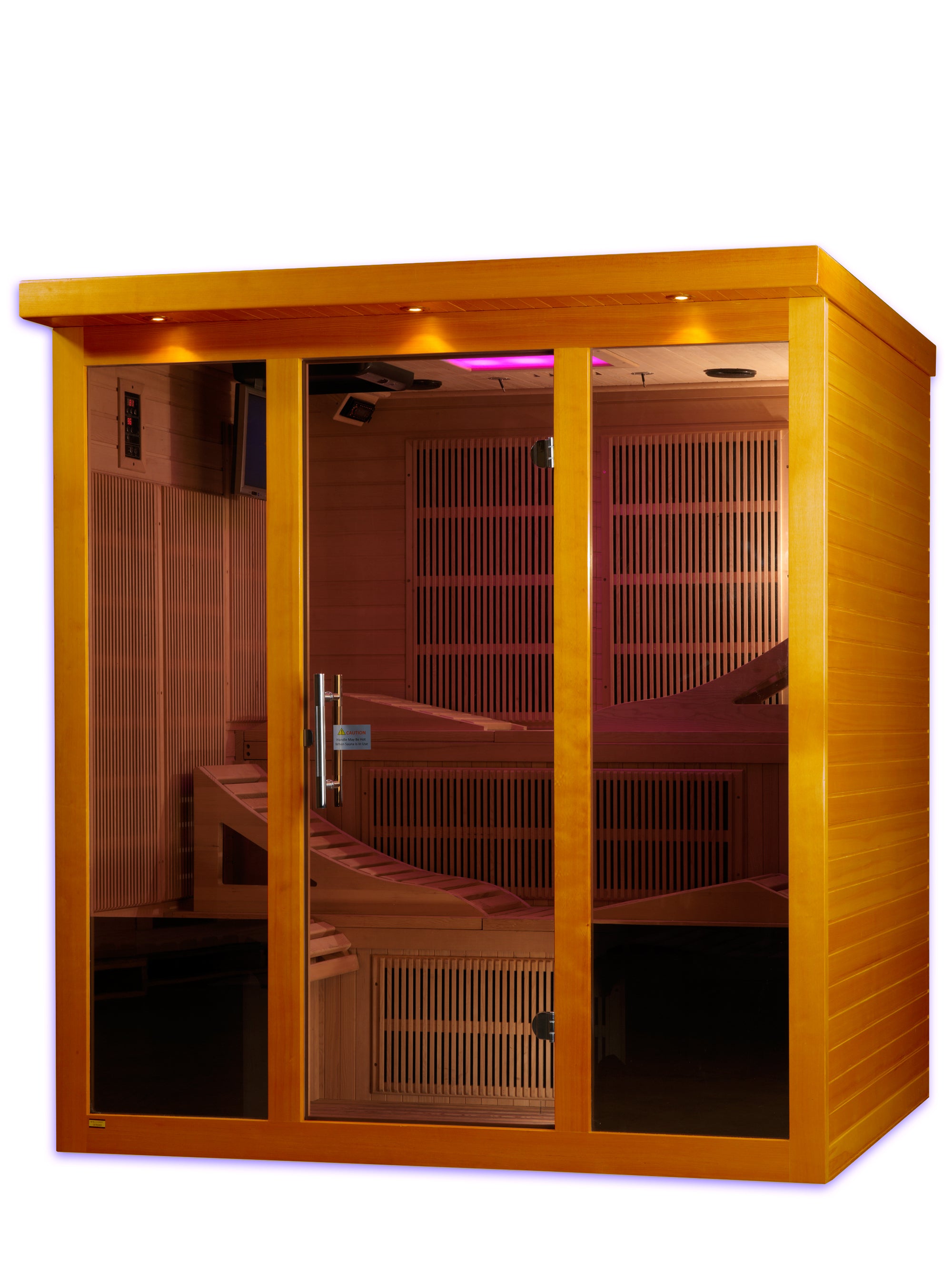 Dynamic Monaco 6-person Ultra Low EMF (Under 3MG) FAR Infrared Sauna (Canadian Hemlock)