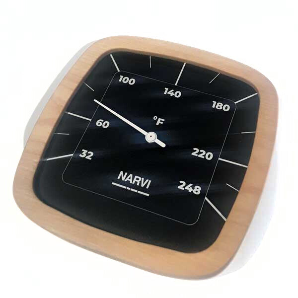 Narvi Black Thermometer Fahrenheit