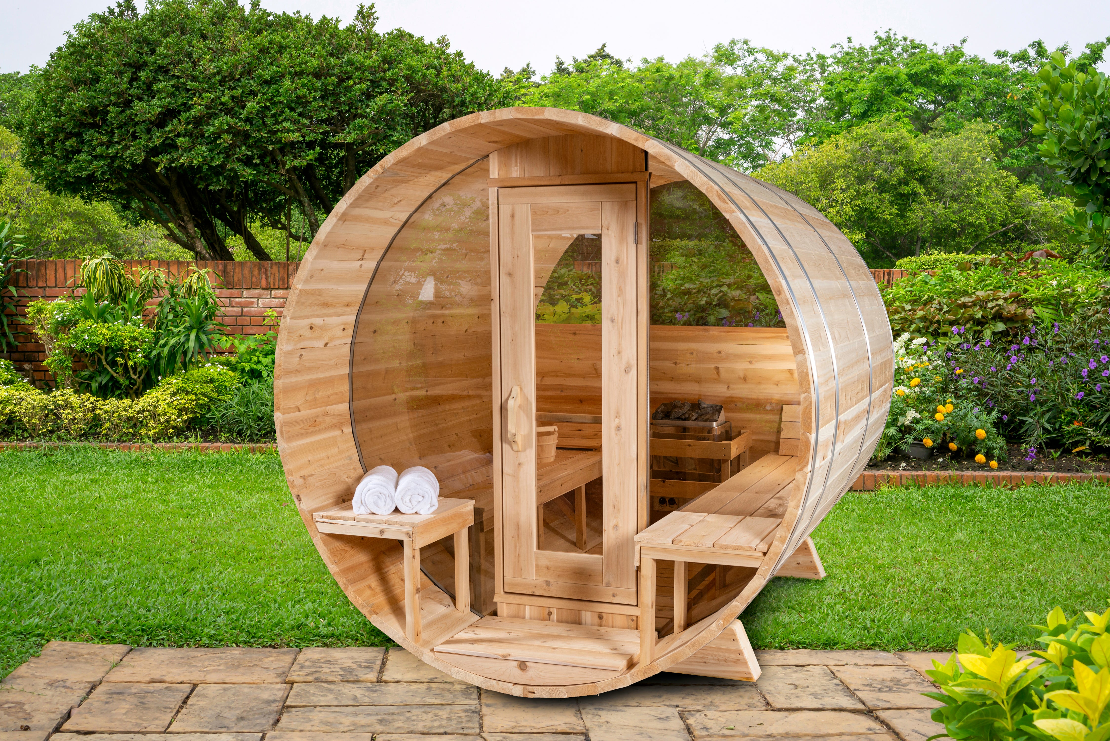 Serenity MP Barrel Sauna Electric Heated