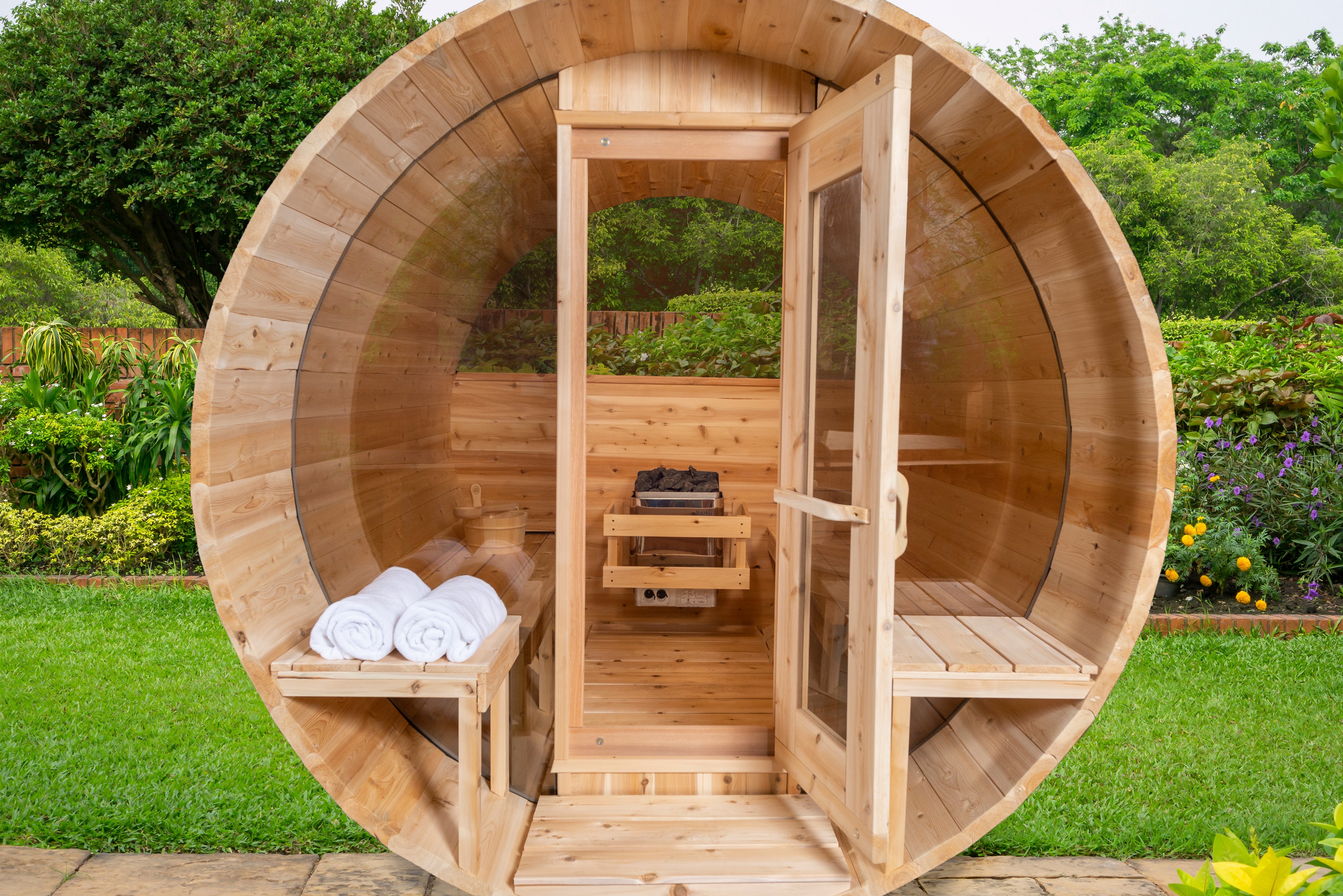 Serenity MP Barrel Sauna Electric Heated